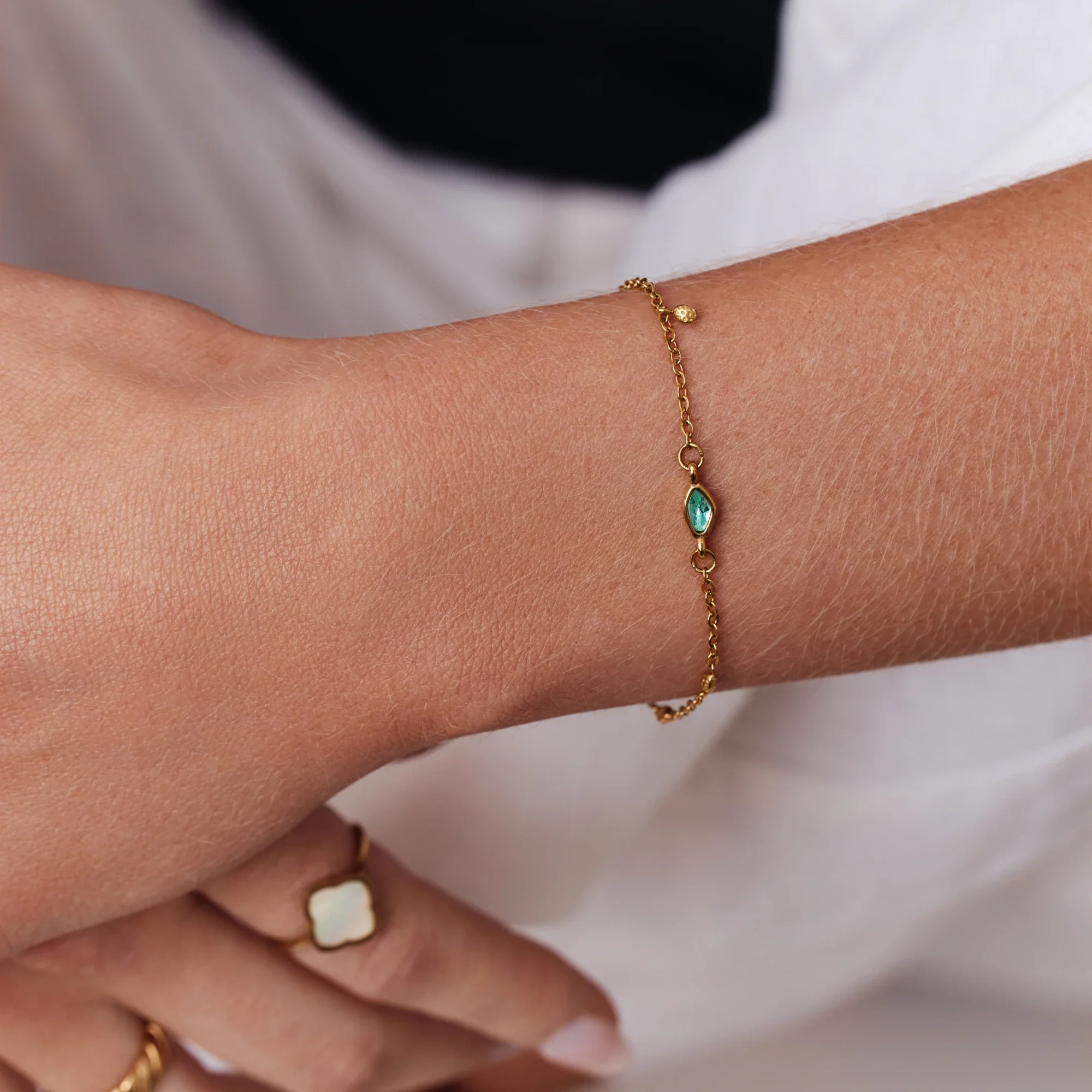 Aqua Droplet Bracelet - Image 2
