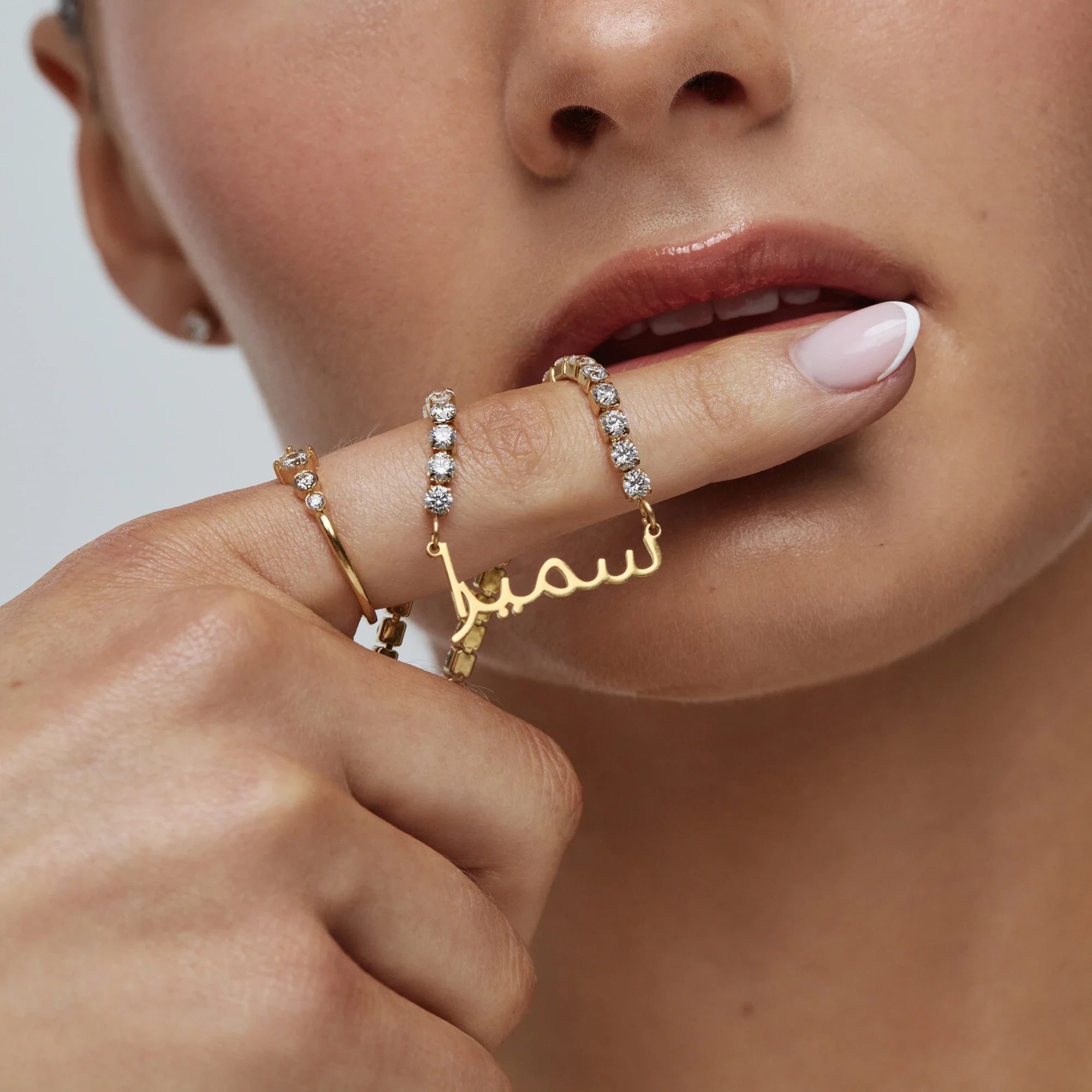 Arabic Name Tennis Necklace - Image 6