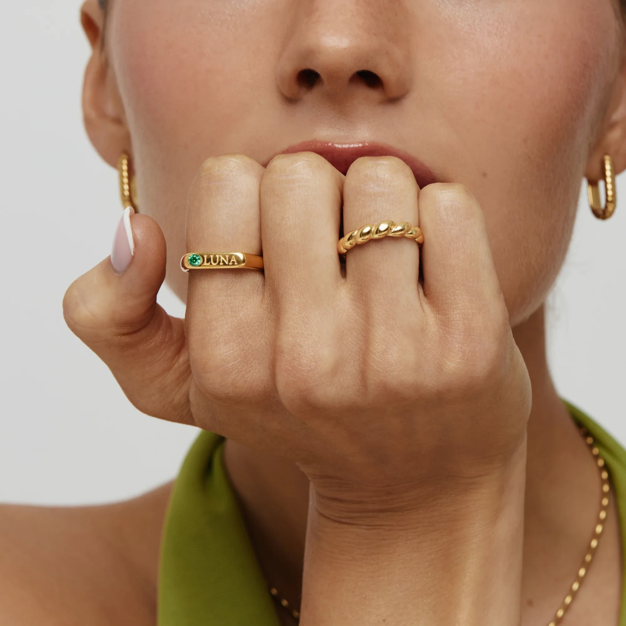 Birthstone Name Ring - Image 2