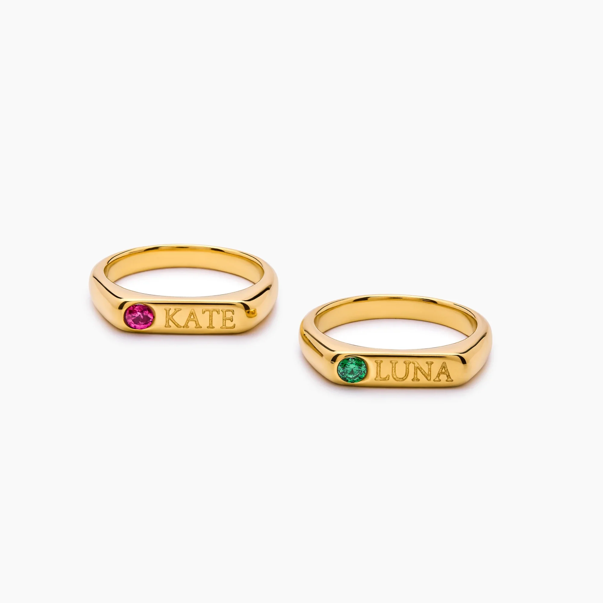 Birthstone Name Ring - Image 8