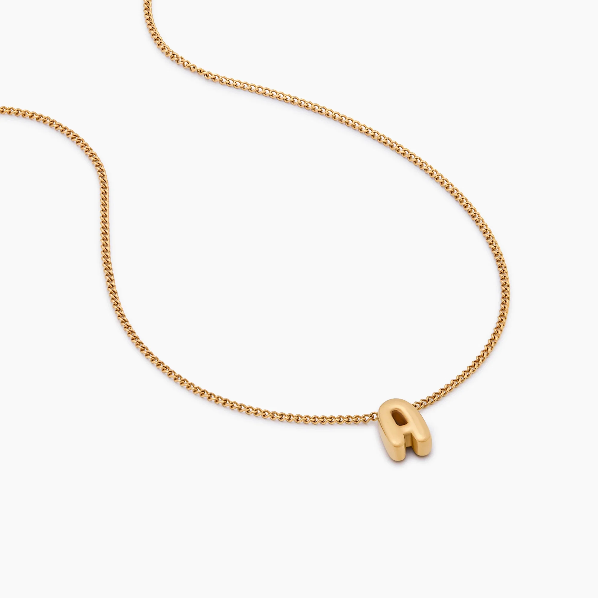 Bubble Initial Charm Necklace - Image 4