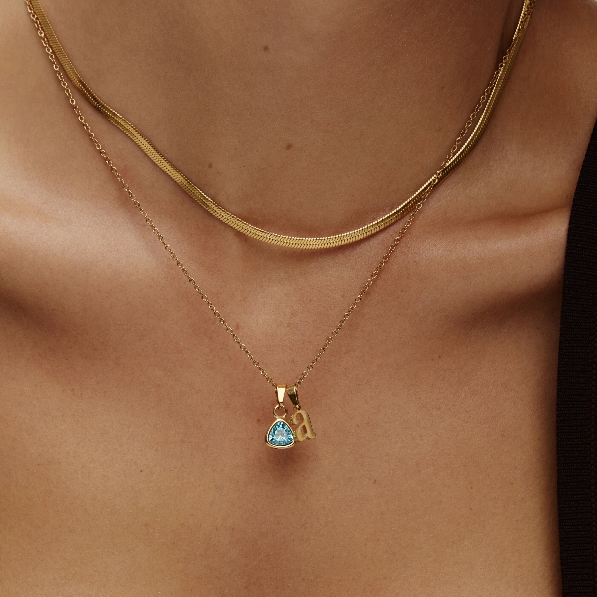 By Heart Initial & Birthstone Necklace - Image 7