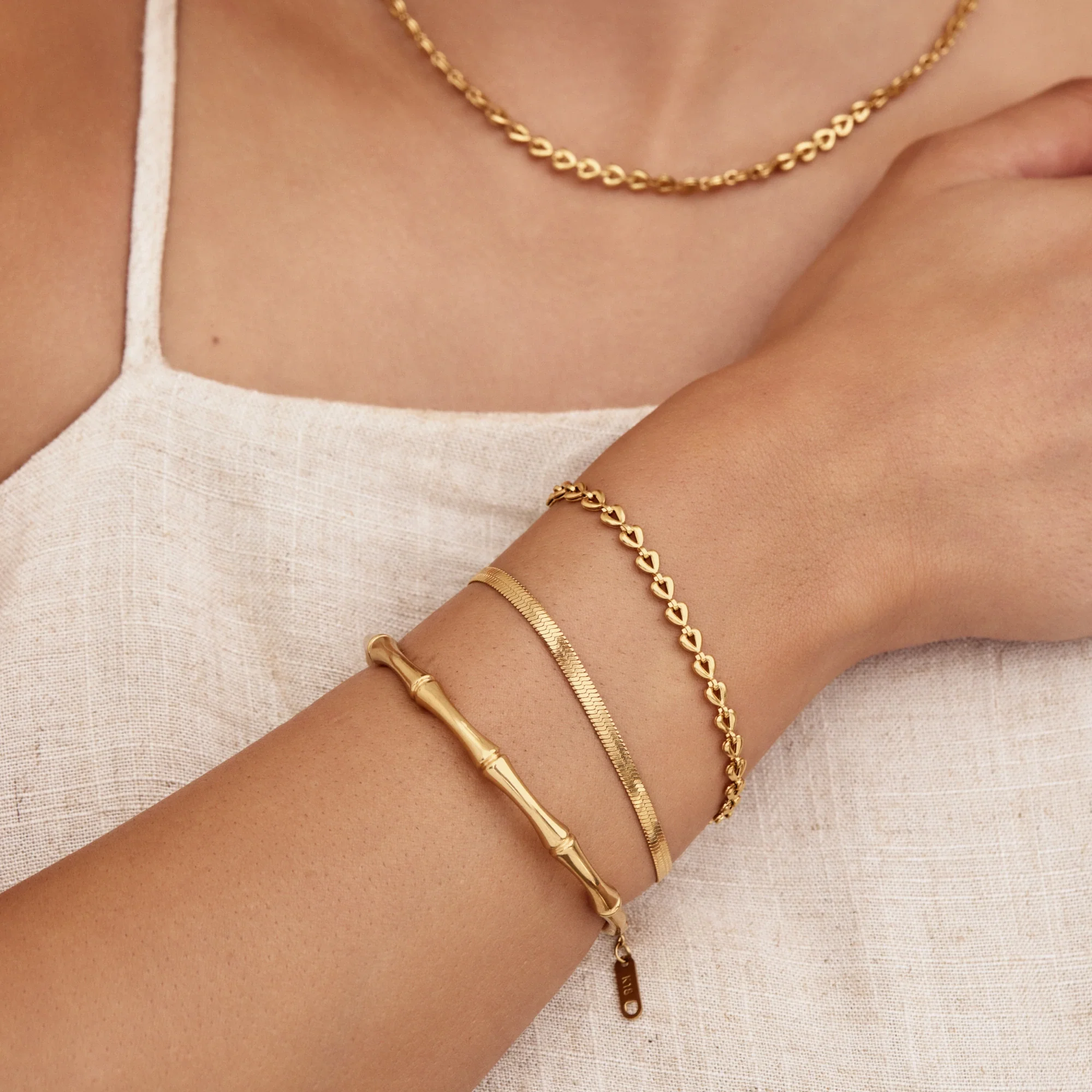 Chain Of Hearts Bracelet - Image 3