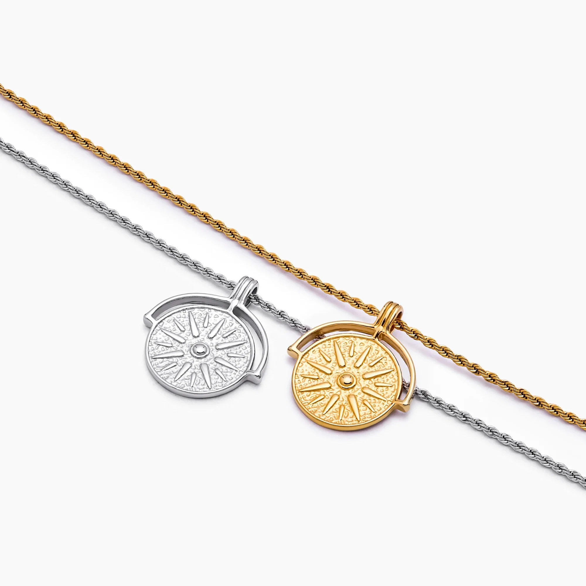 Compass Medallion Necklace - Image 9