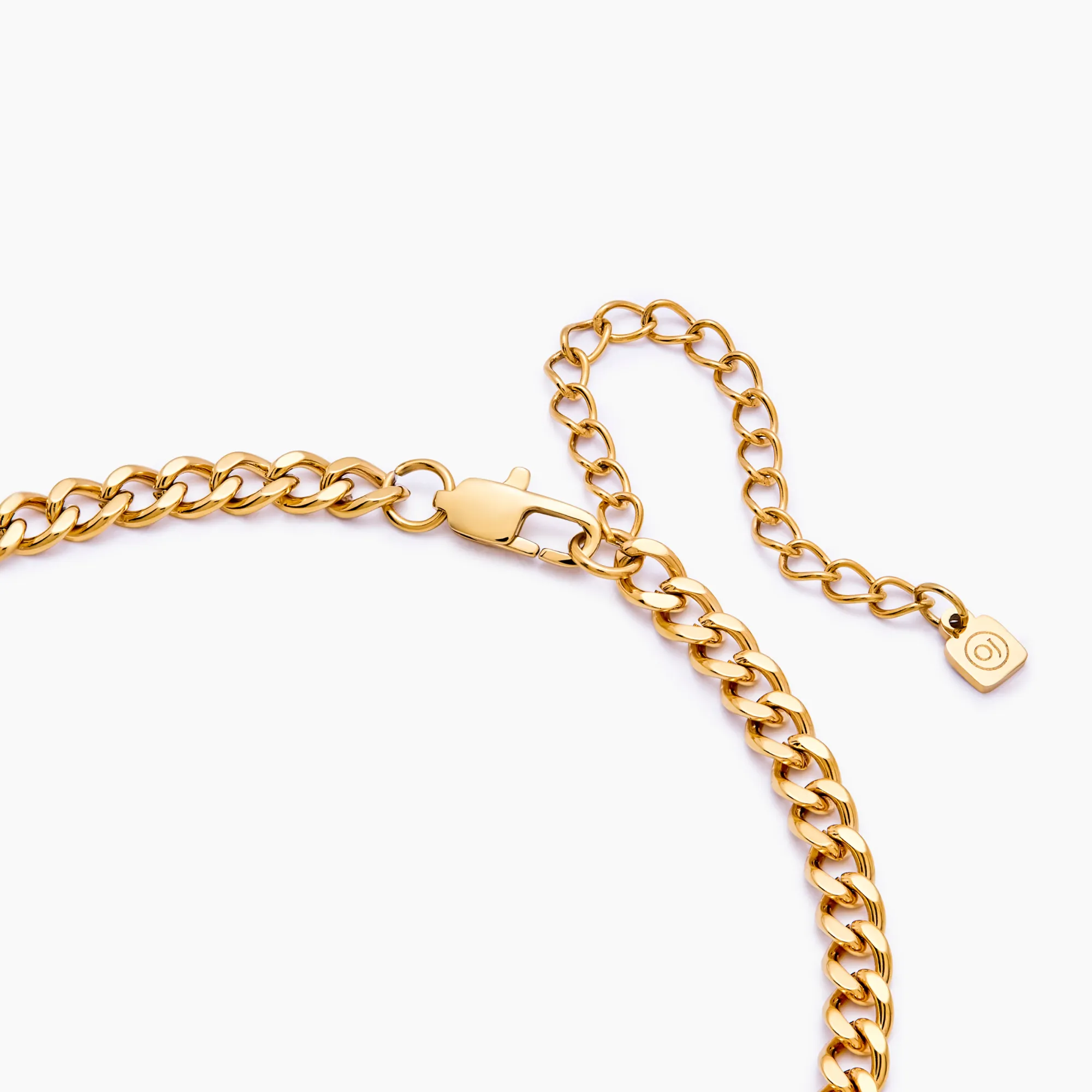 Curb Chain Fob Necklace - Image 7