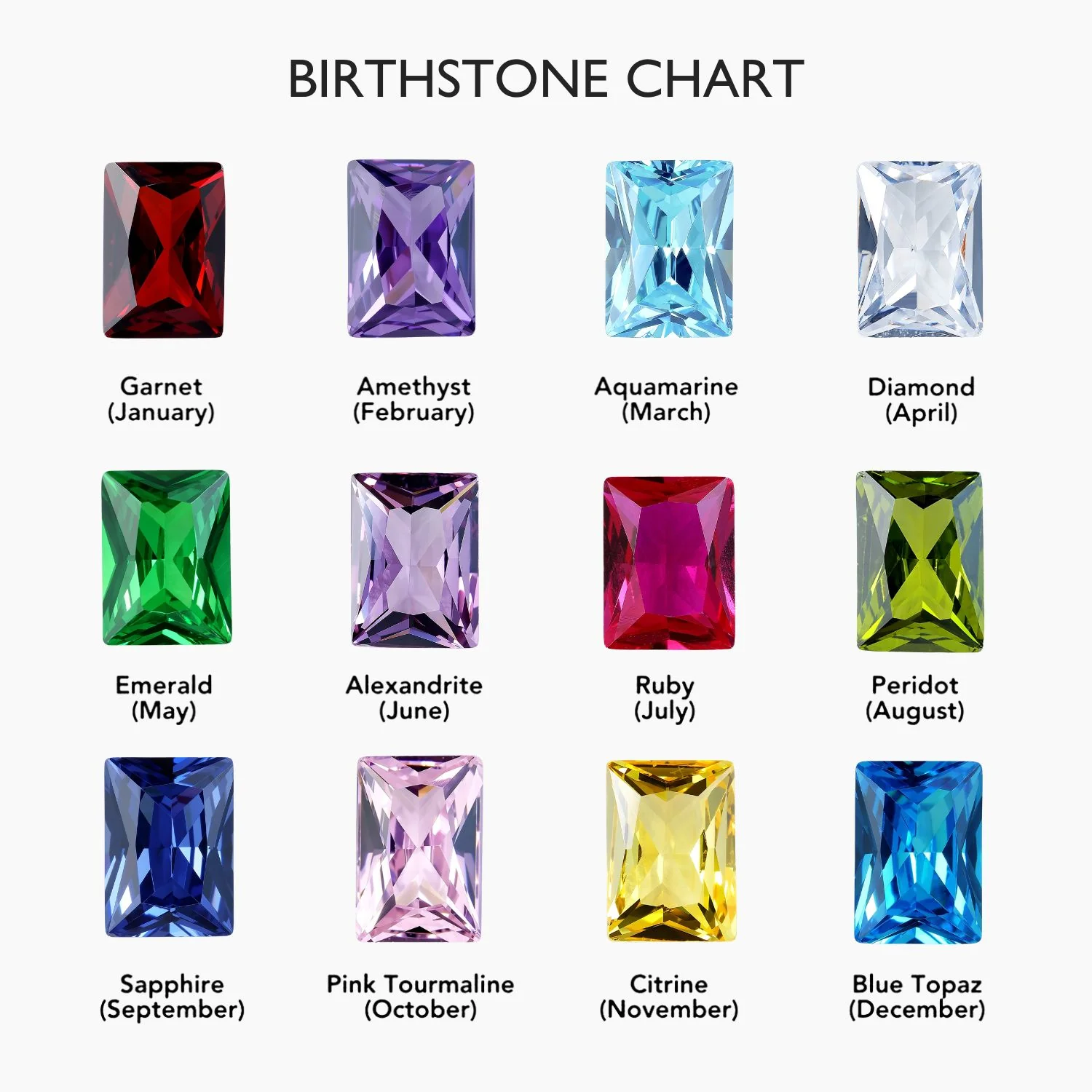 Dainty Baguette Birthstone Bracelet - Image 7