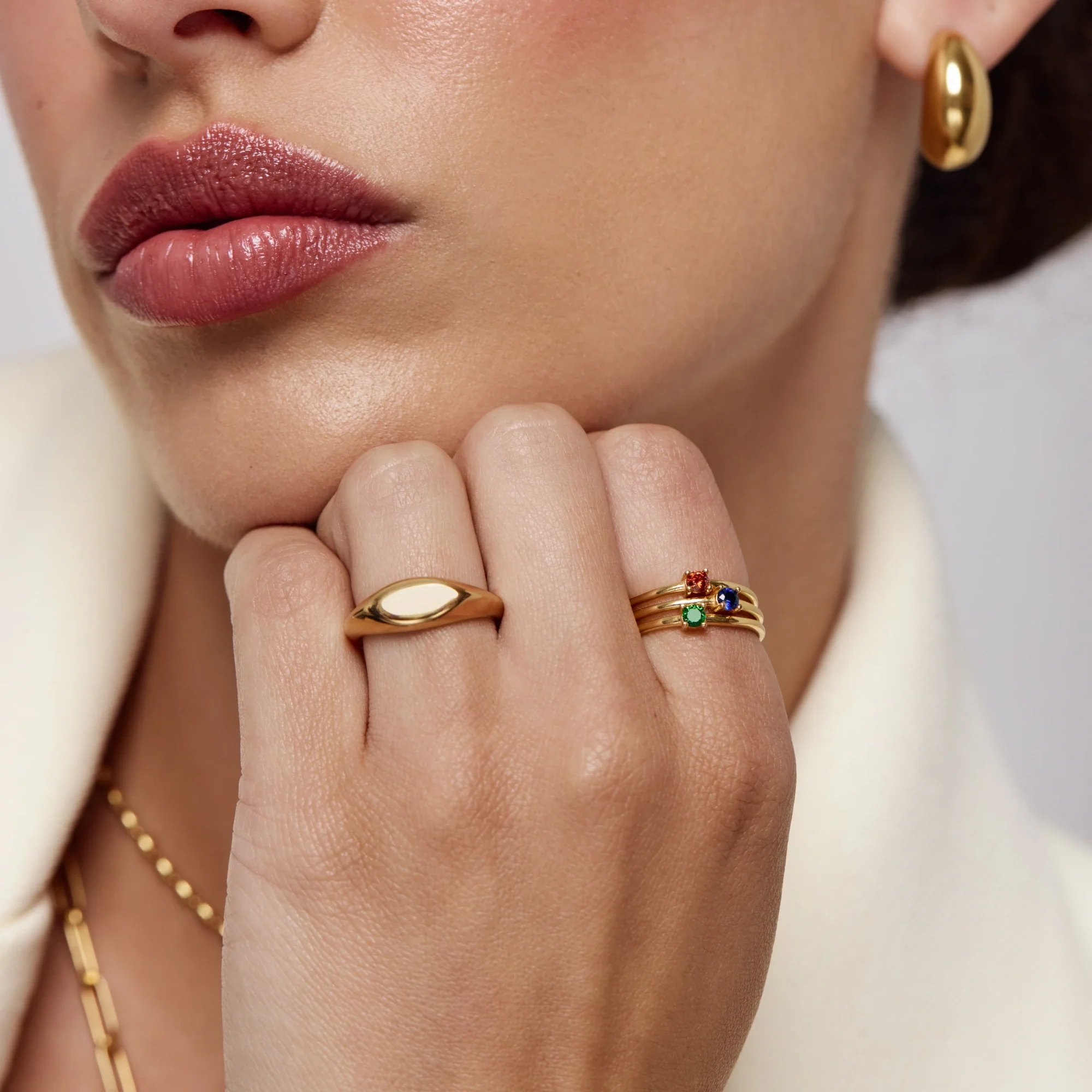 Dainty Birthstone Ring - Image 3