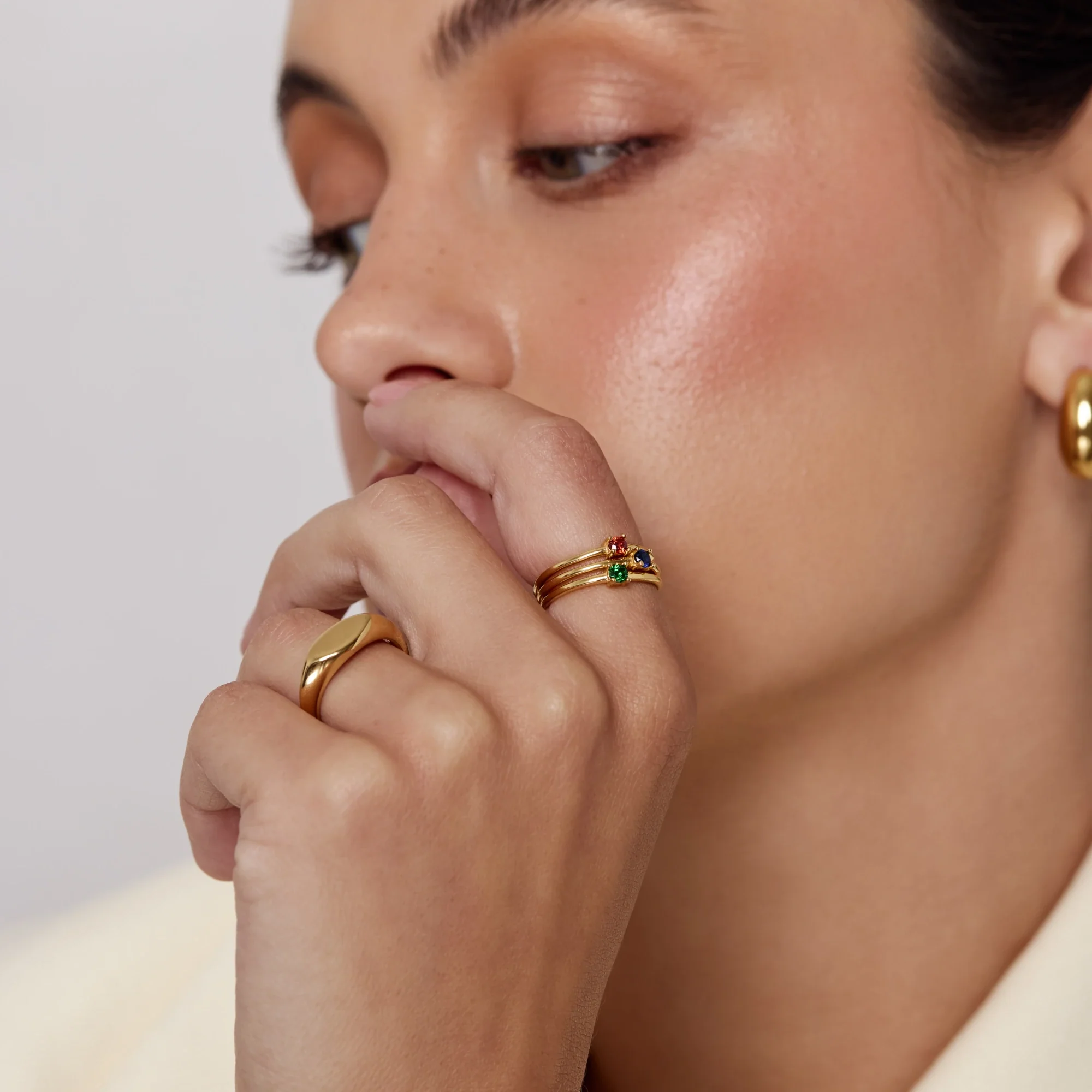 Dainty Birthstone Ring - Image 5