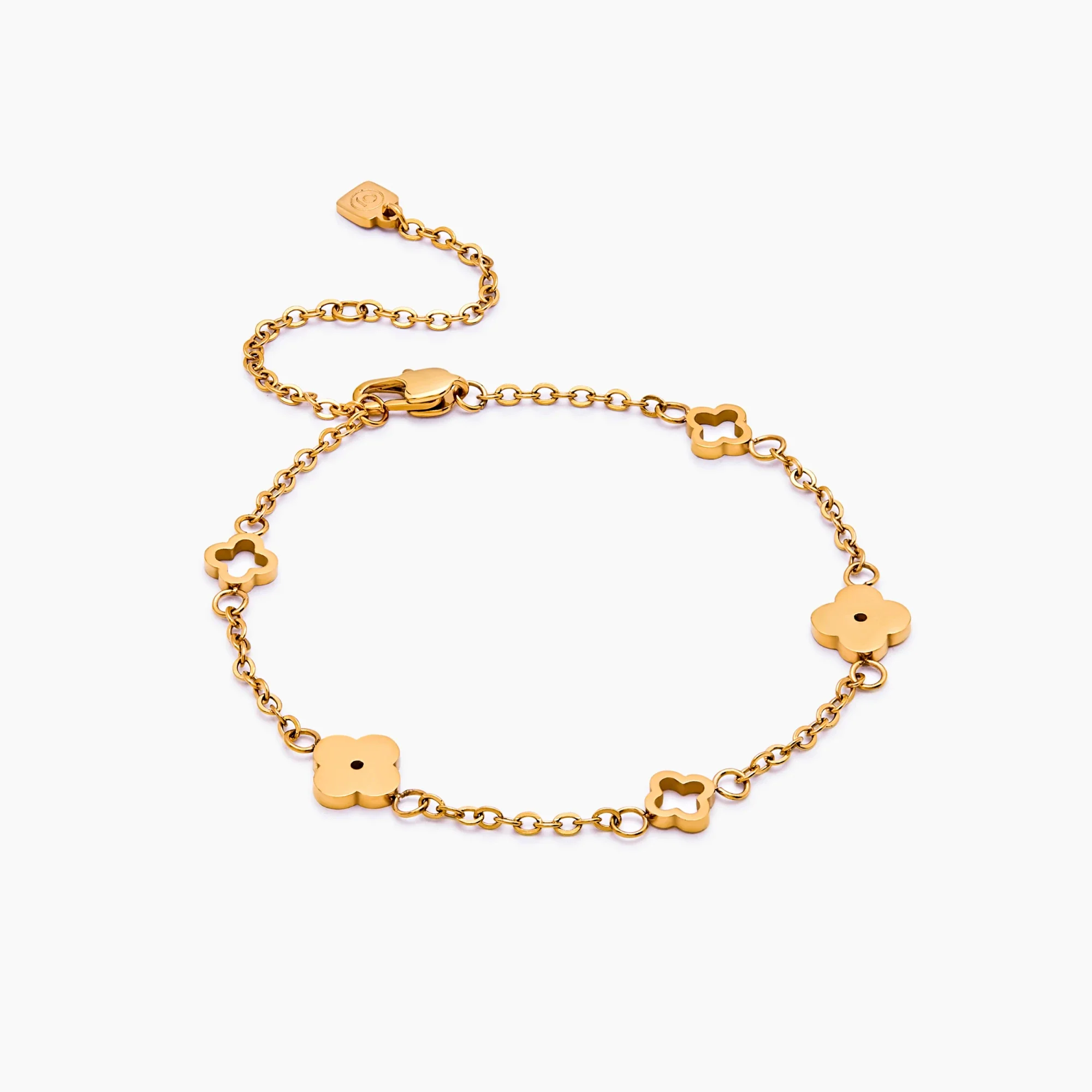 Dainty Clover Bracelet - Image 5