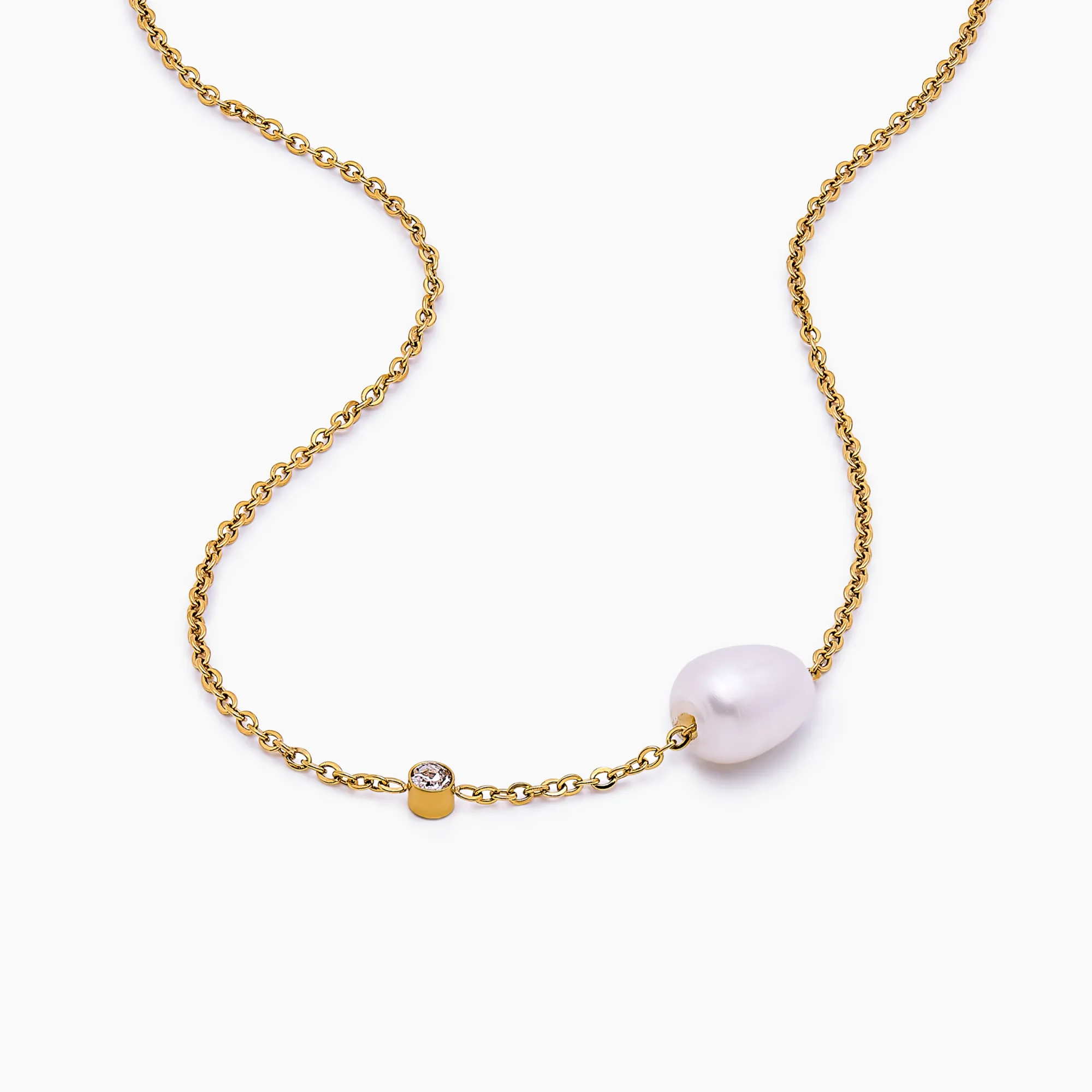 Dainty Freshwater Pearl Necklace - Image 4