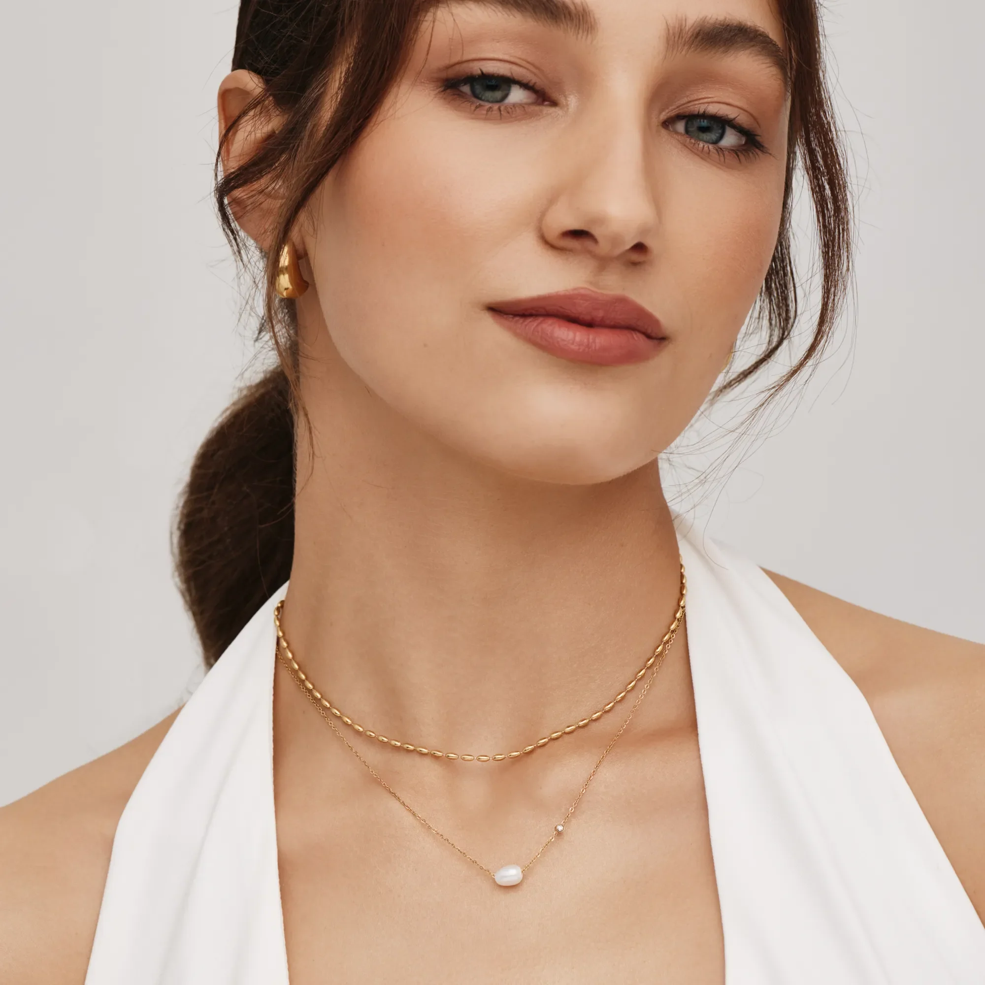 Dainty Freshwater Pearl Necklace - Image 5