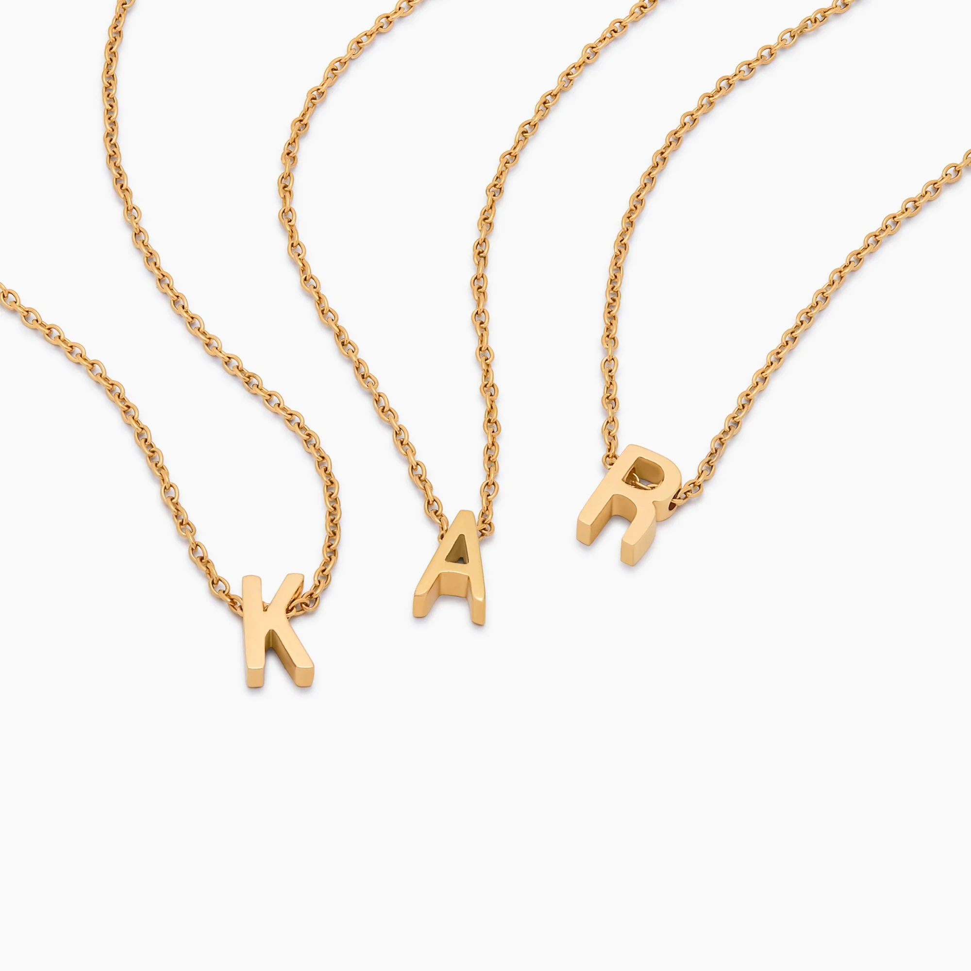 Dainty Initial Charm Necklace - Image 6