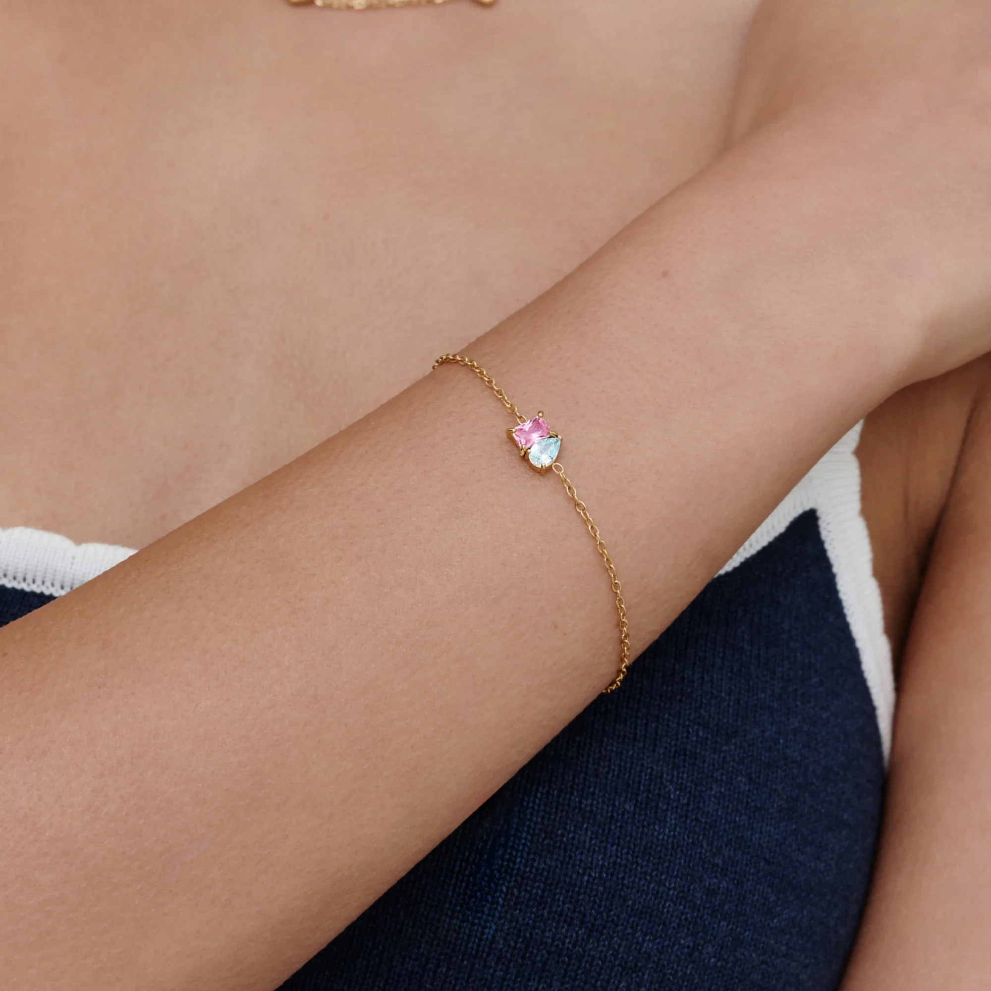 Forever Duo Birthstone Bracelet - Image 3