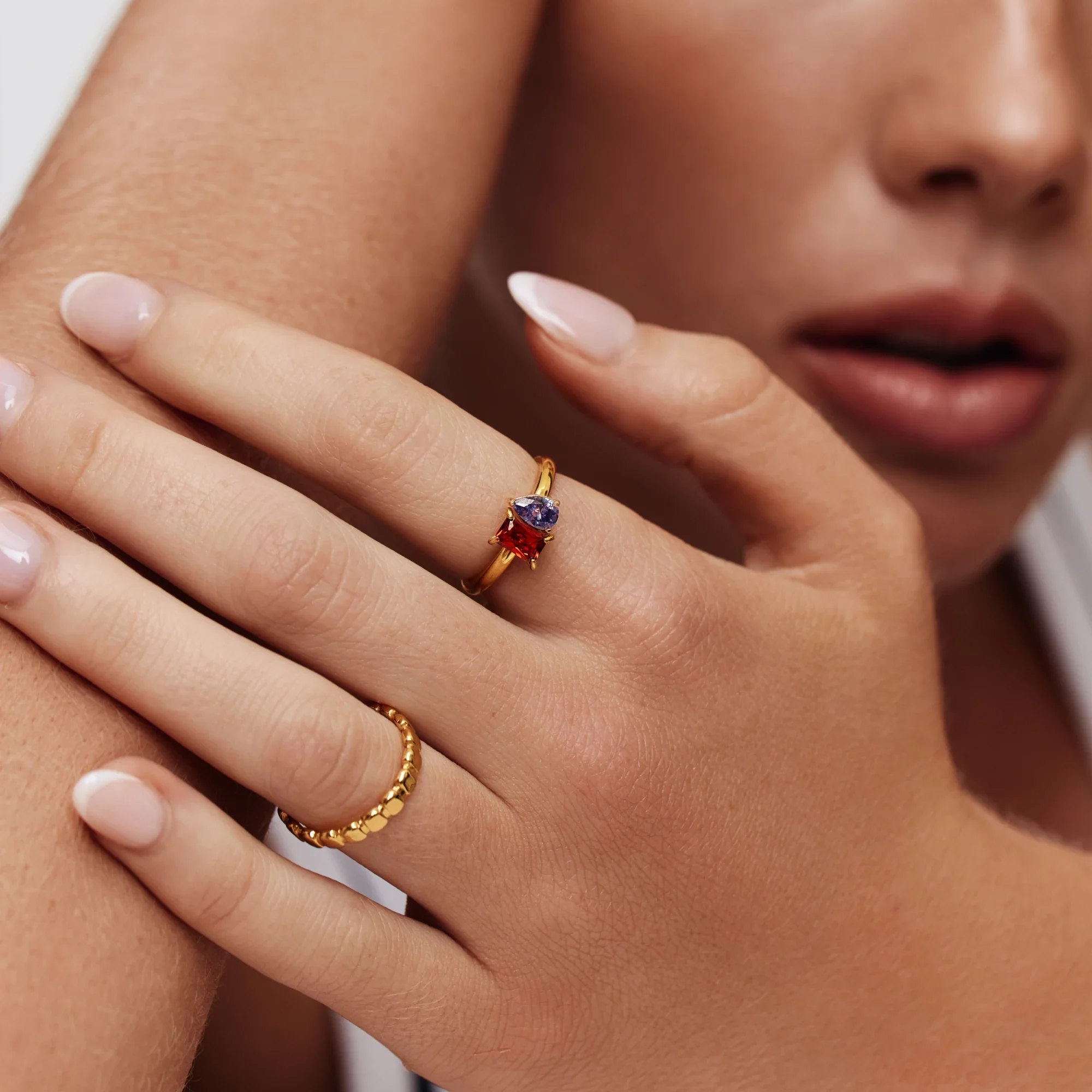 Duo Birthstone Ring - Image 5