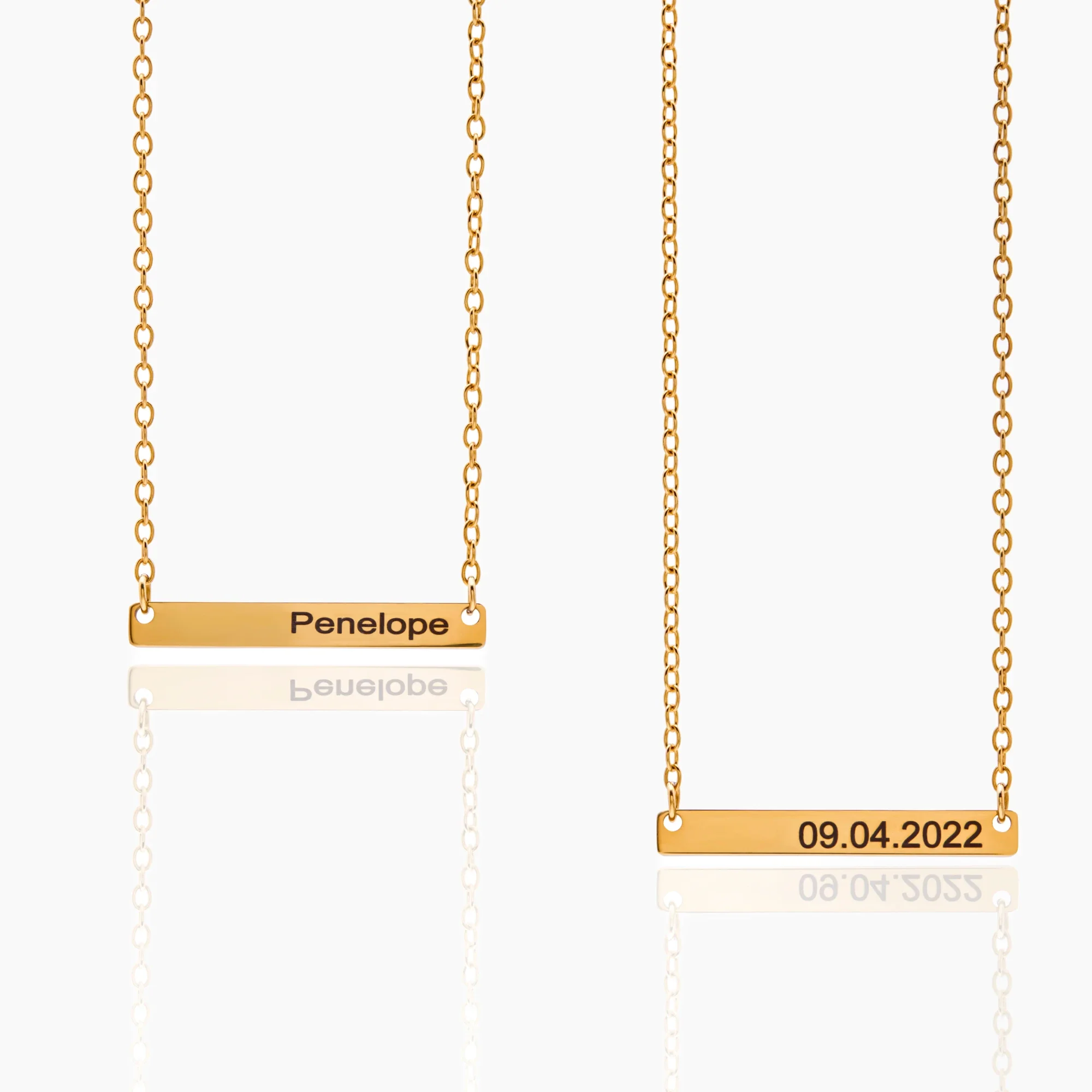 Engravable Bar Necklace - Image 4