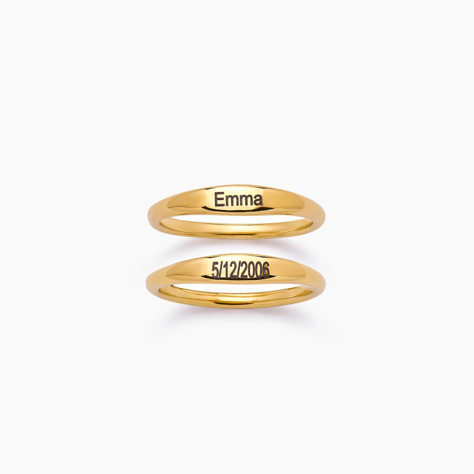 Engraved Name Band Ring - Image 4