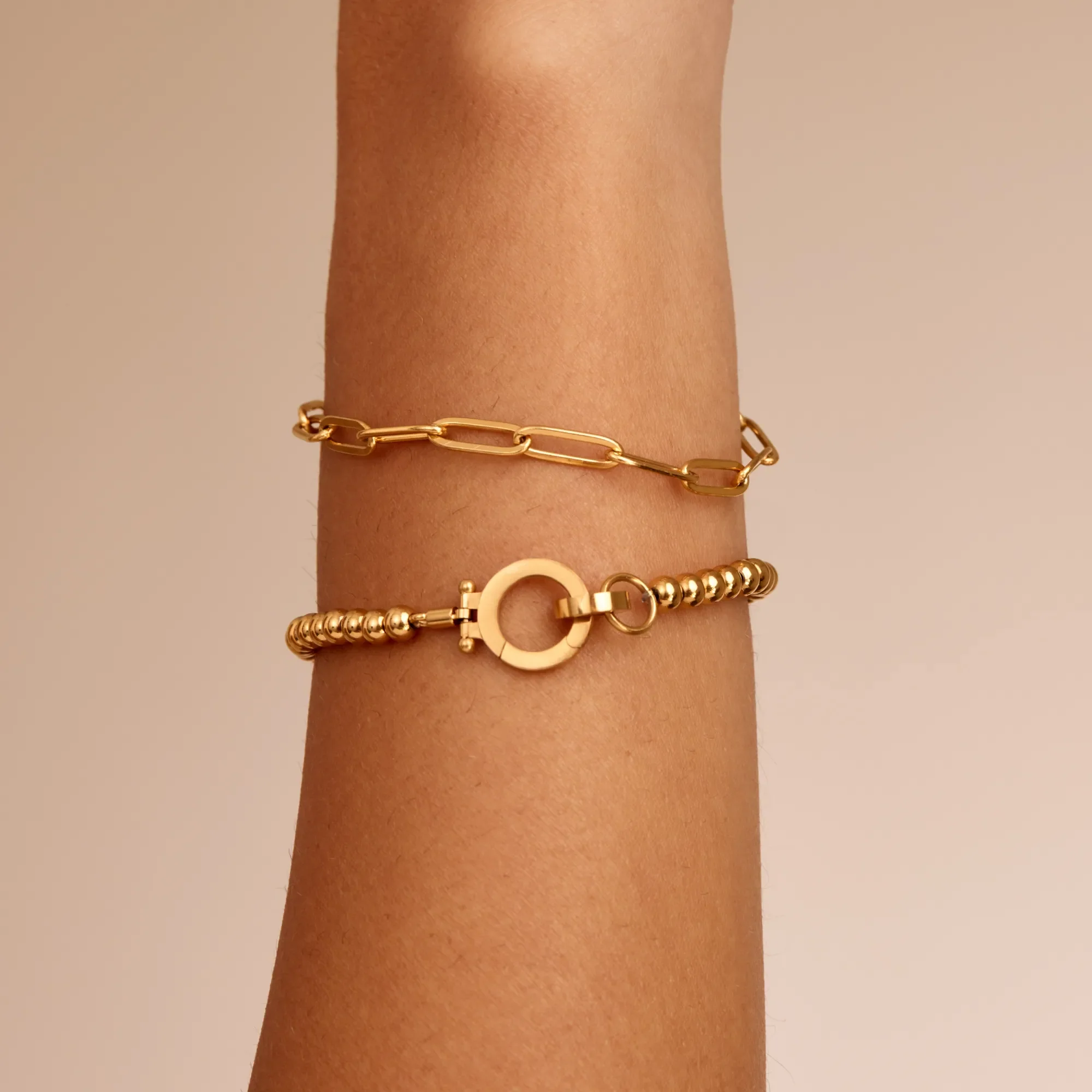 Essential Gold Beaded Bracelet - Image 4