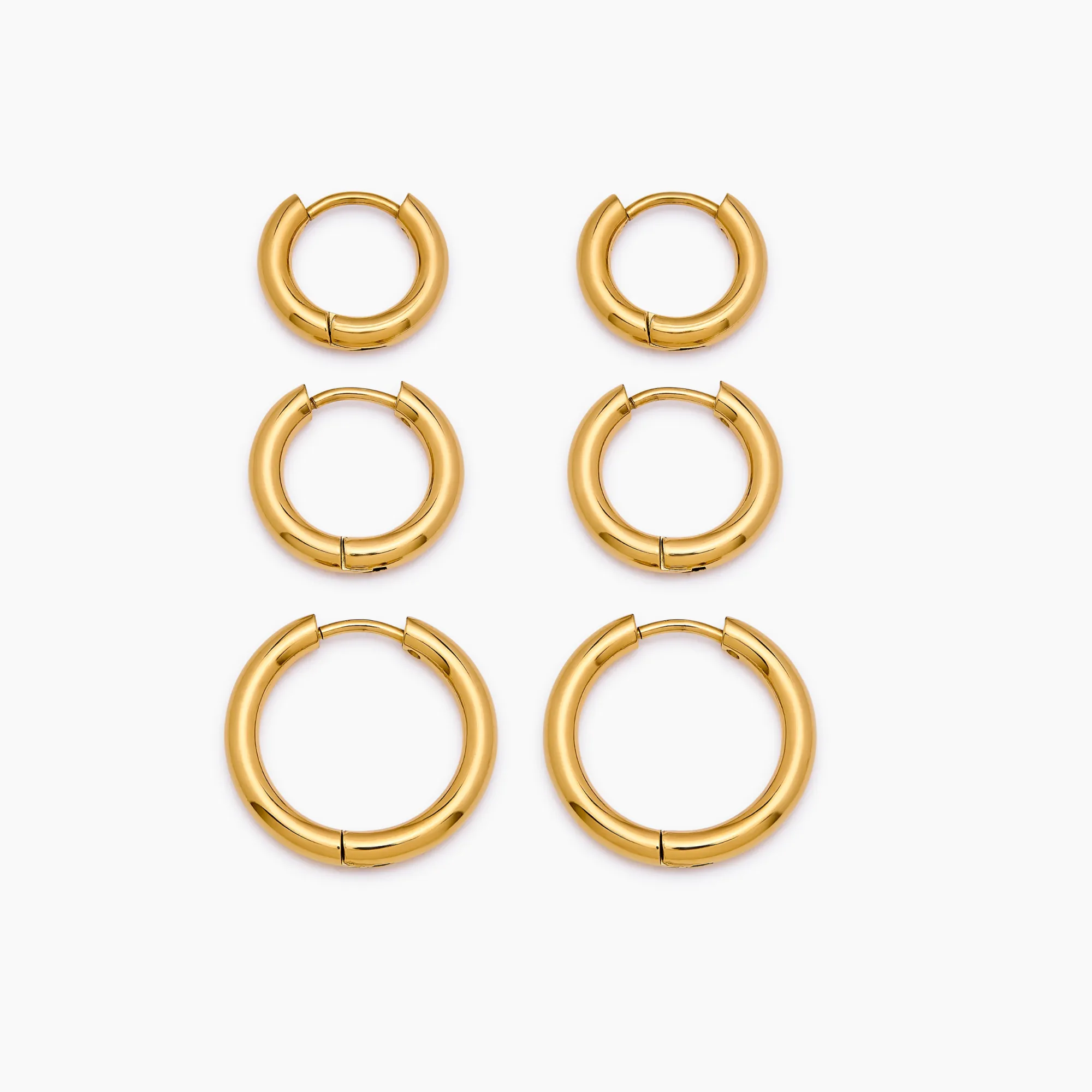Essential Gold Hoop Set - Image 3