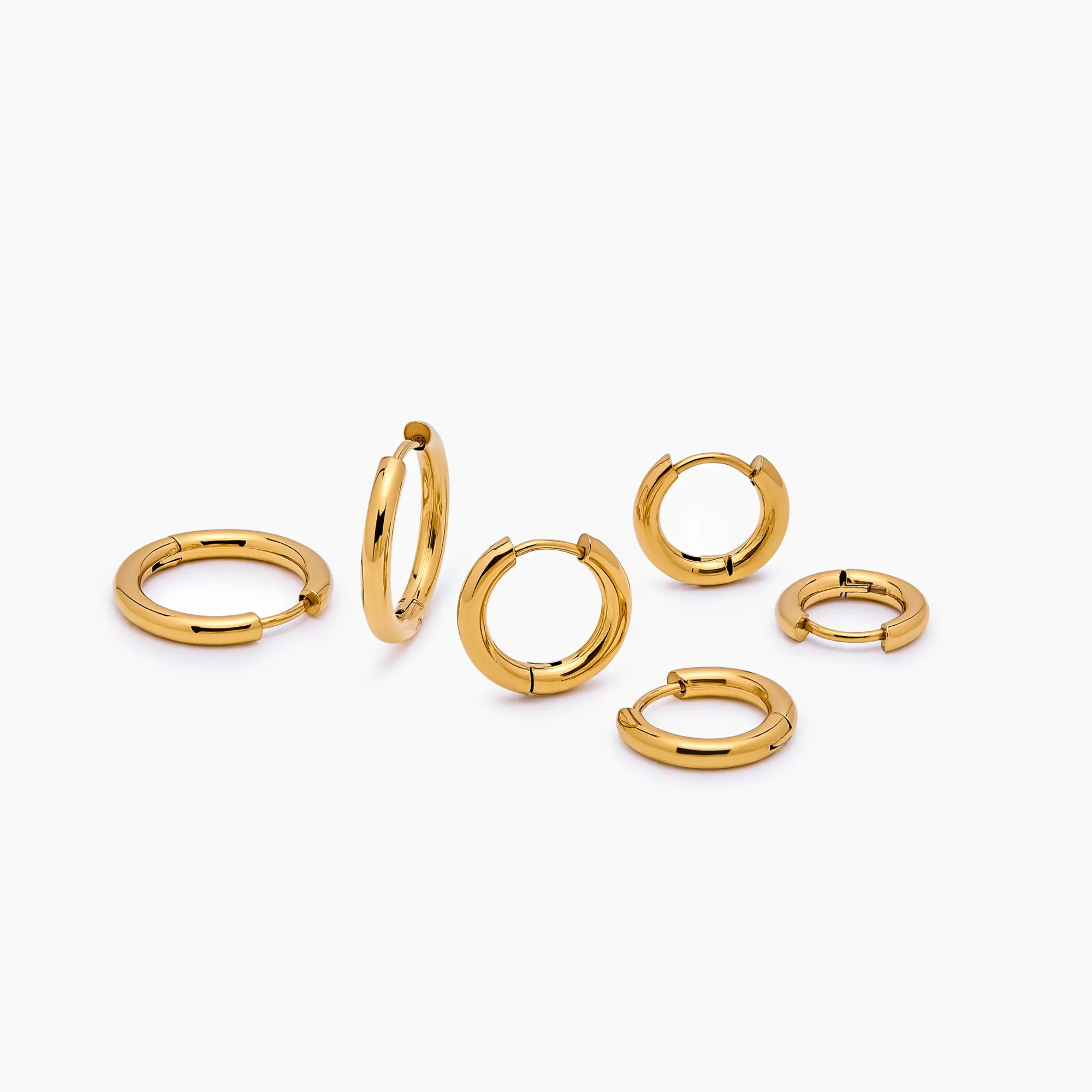 Essential Gold Hoop Set - Image 5