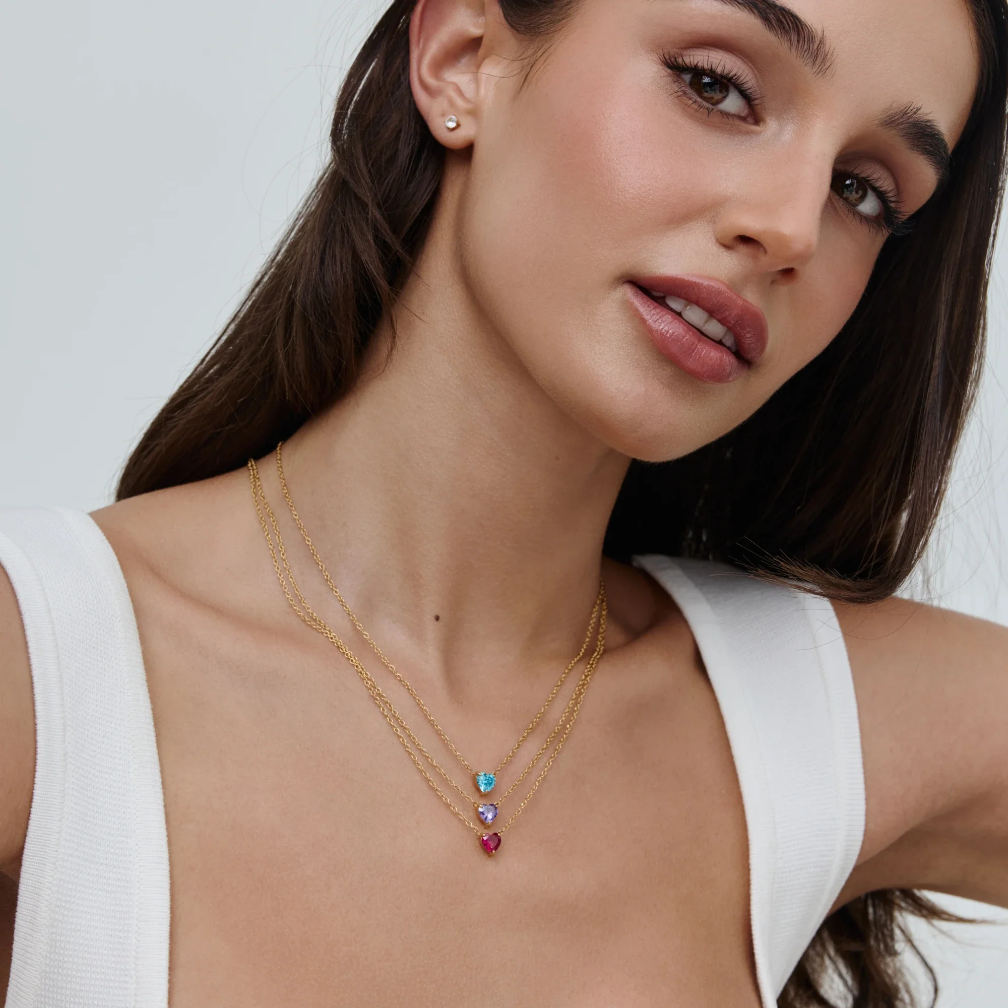 Heart Birthstone Necklace - Image 3