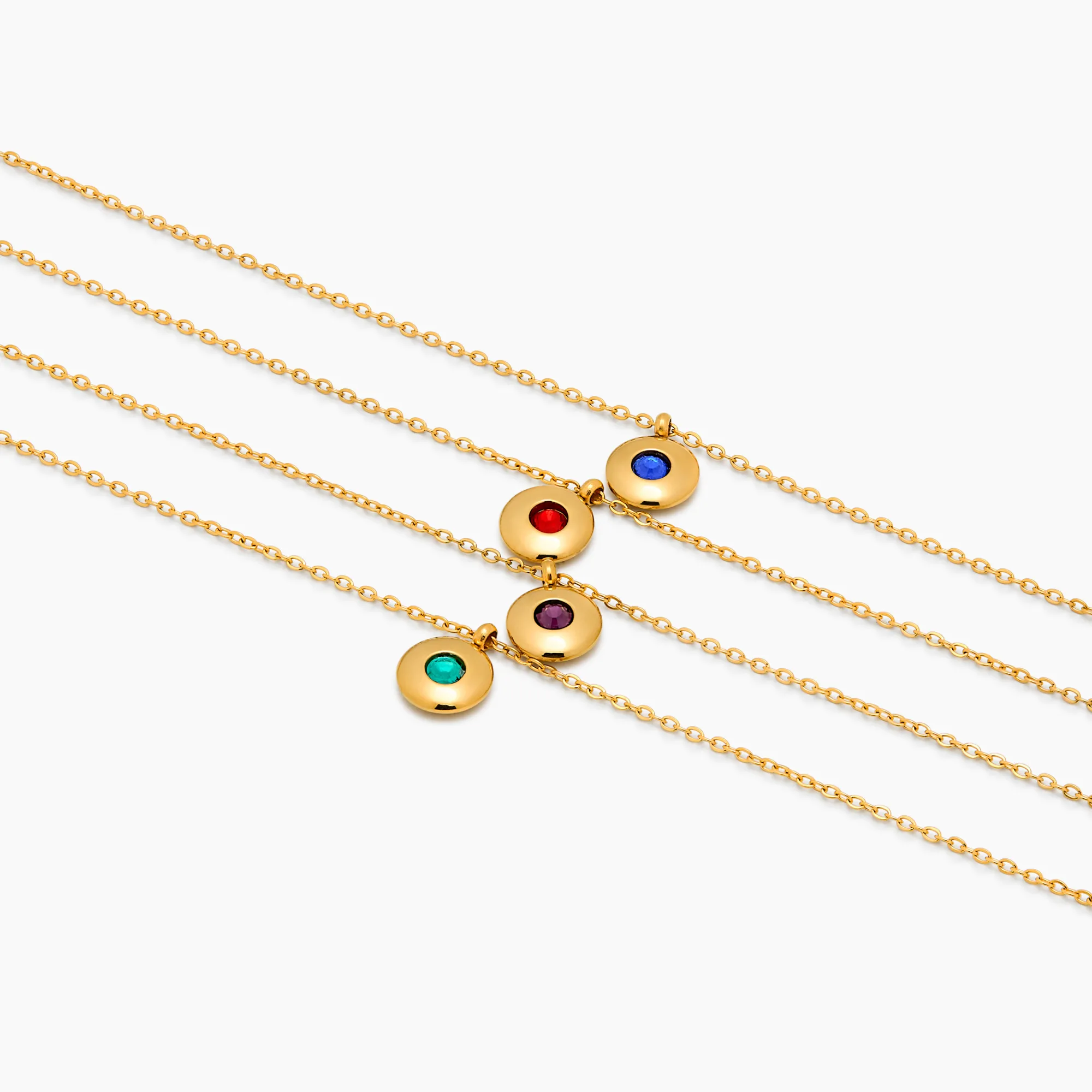Mini Birthstone Pendant Necklace - Image 6