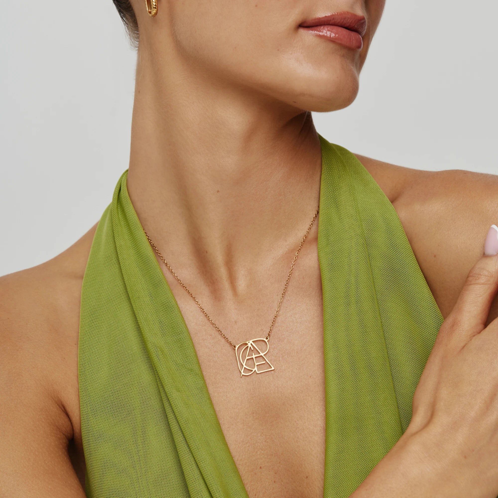 Minimalist Monogram Name Necklace - Image 6