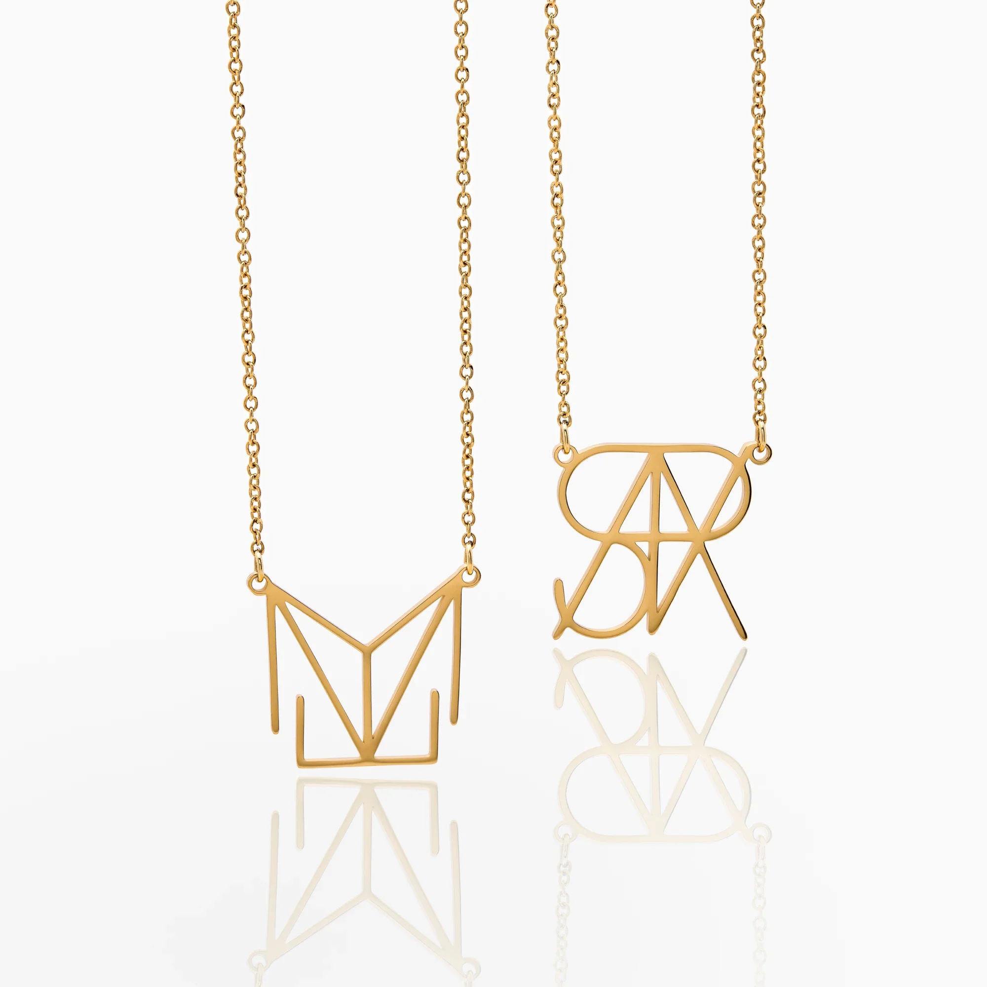 Minimalist Monogram Name Necklace - Image 7
