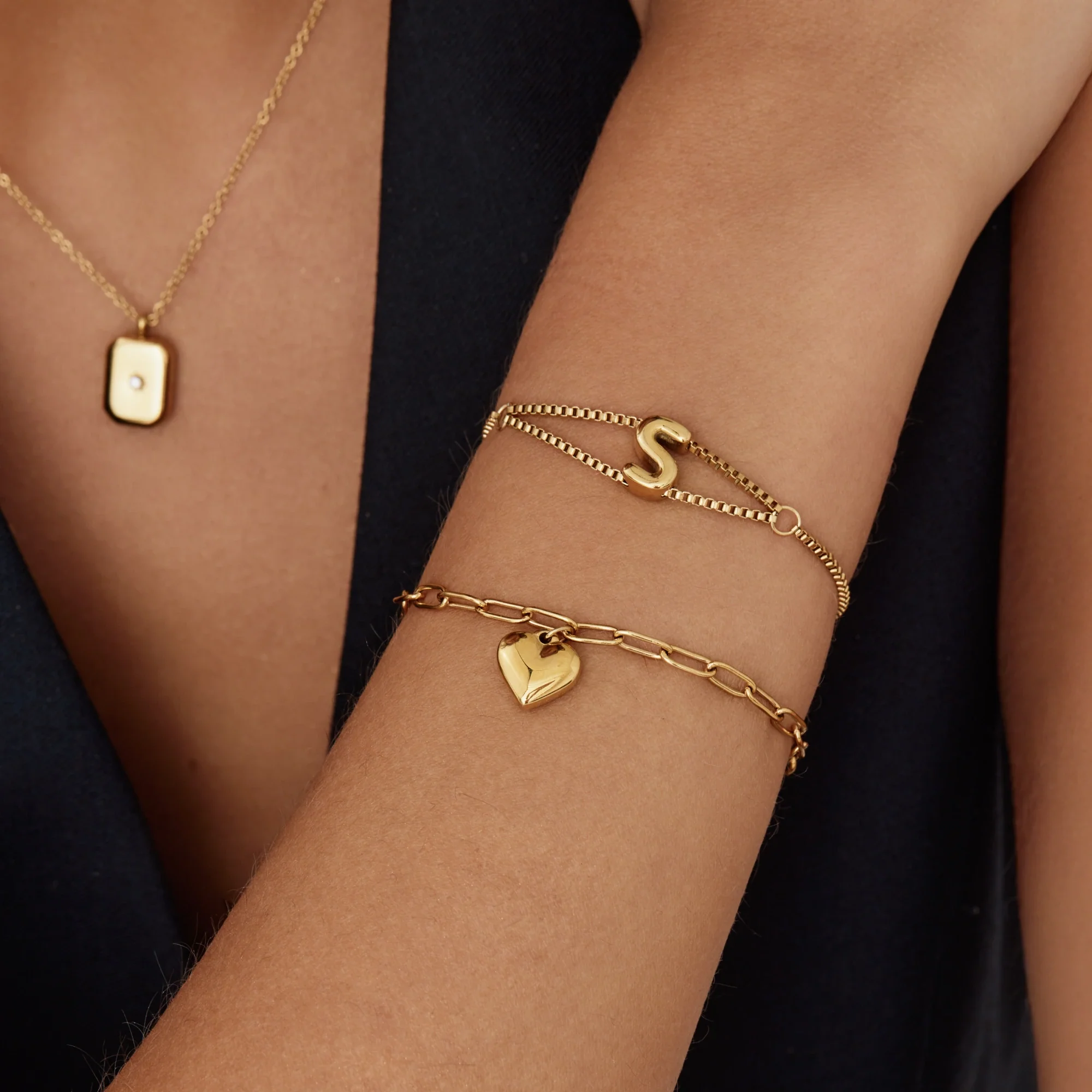 Paperclip Heart Charm Bracelet - Image 5