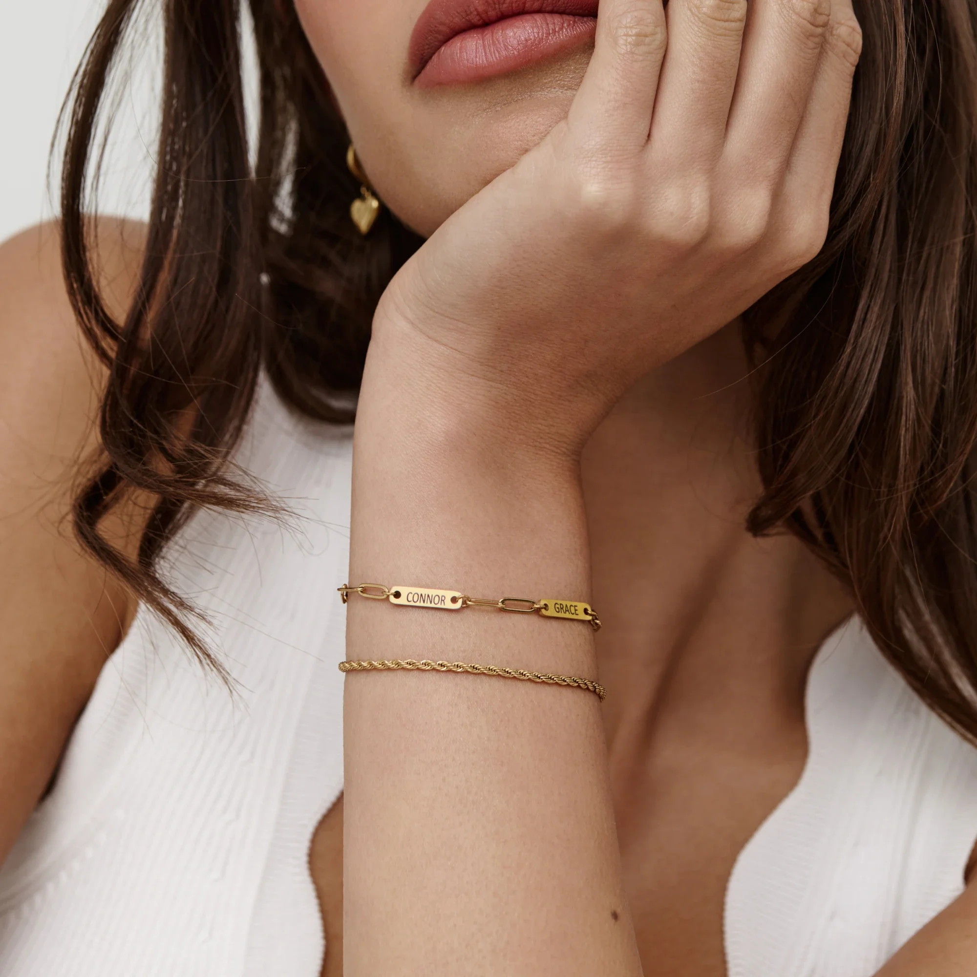 Paperclip Multi-Name Bracelet - Image 4