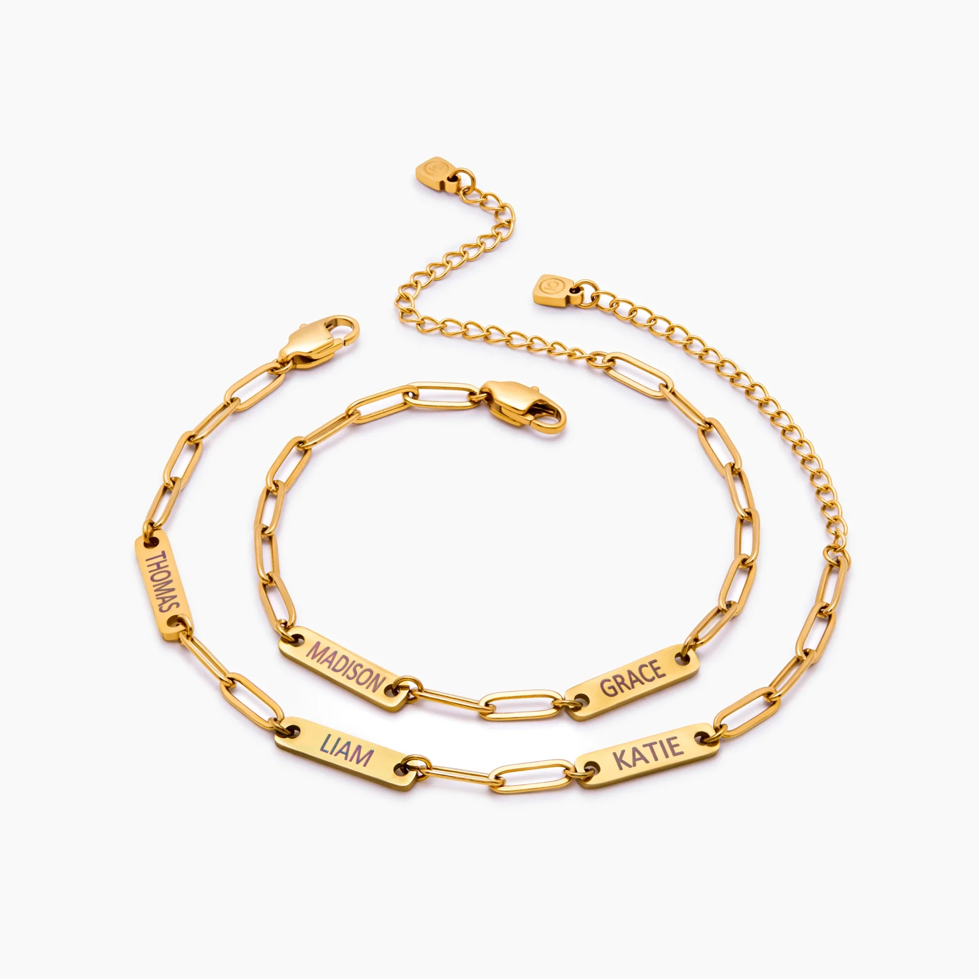 Paperclip Multi-Name Bracelet - Image 5