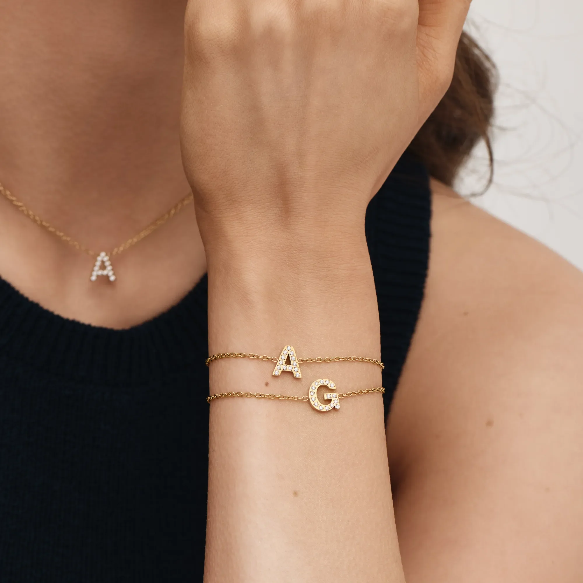 Pavé Initial Bracelet - Image 5