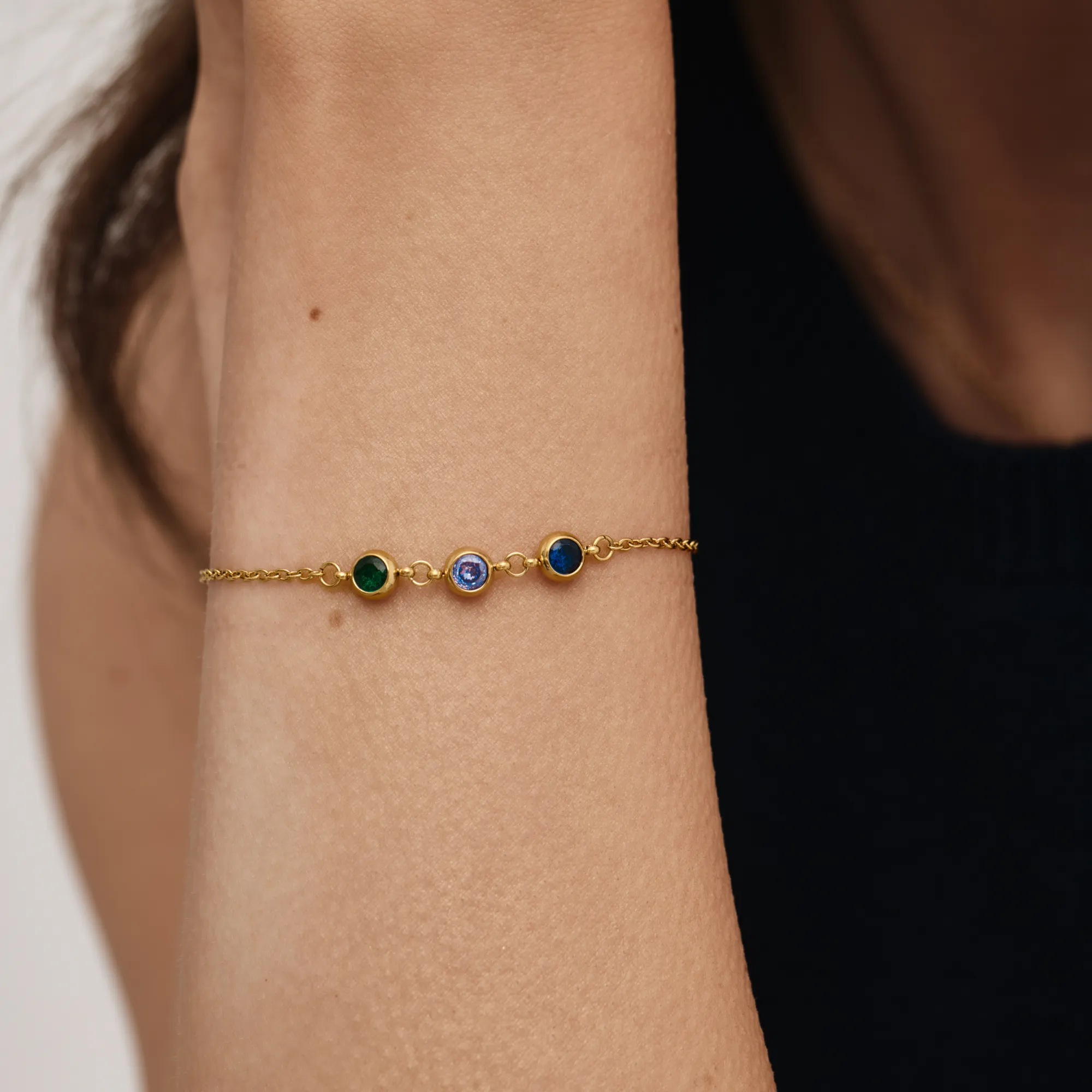 Personalized Multi-Birthstone Bracelet - Image 6