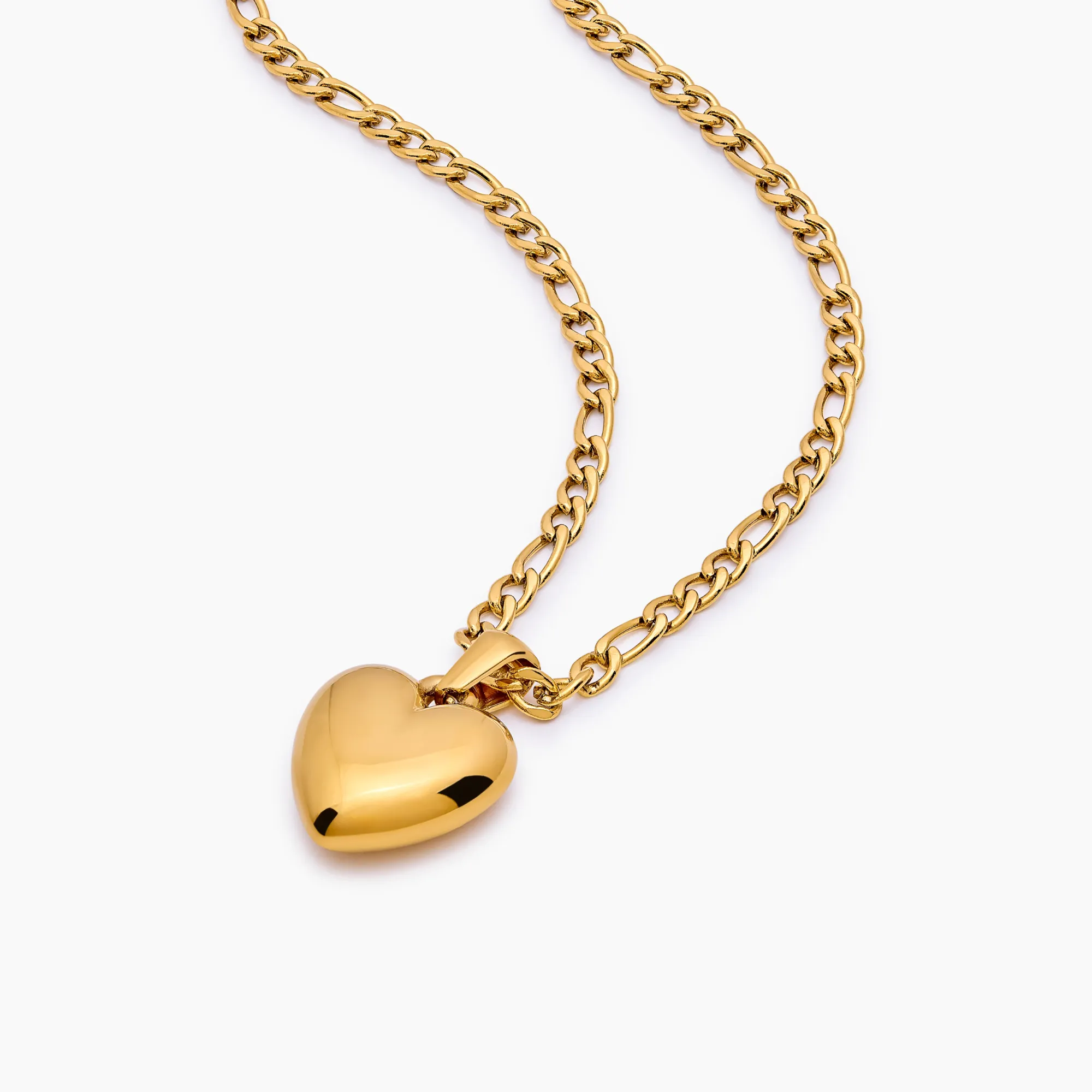 Puffy Heart Pendant Necklace - Image 3