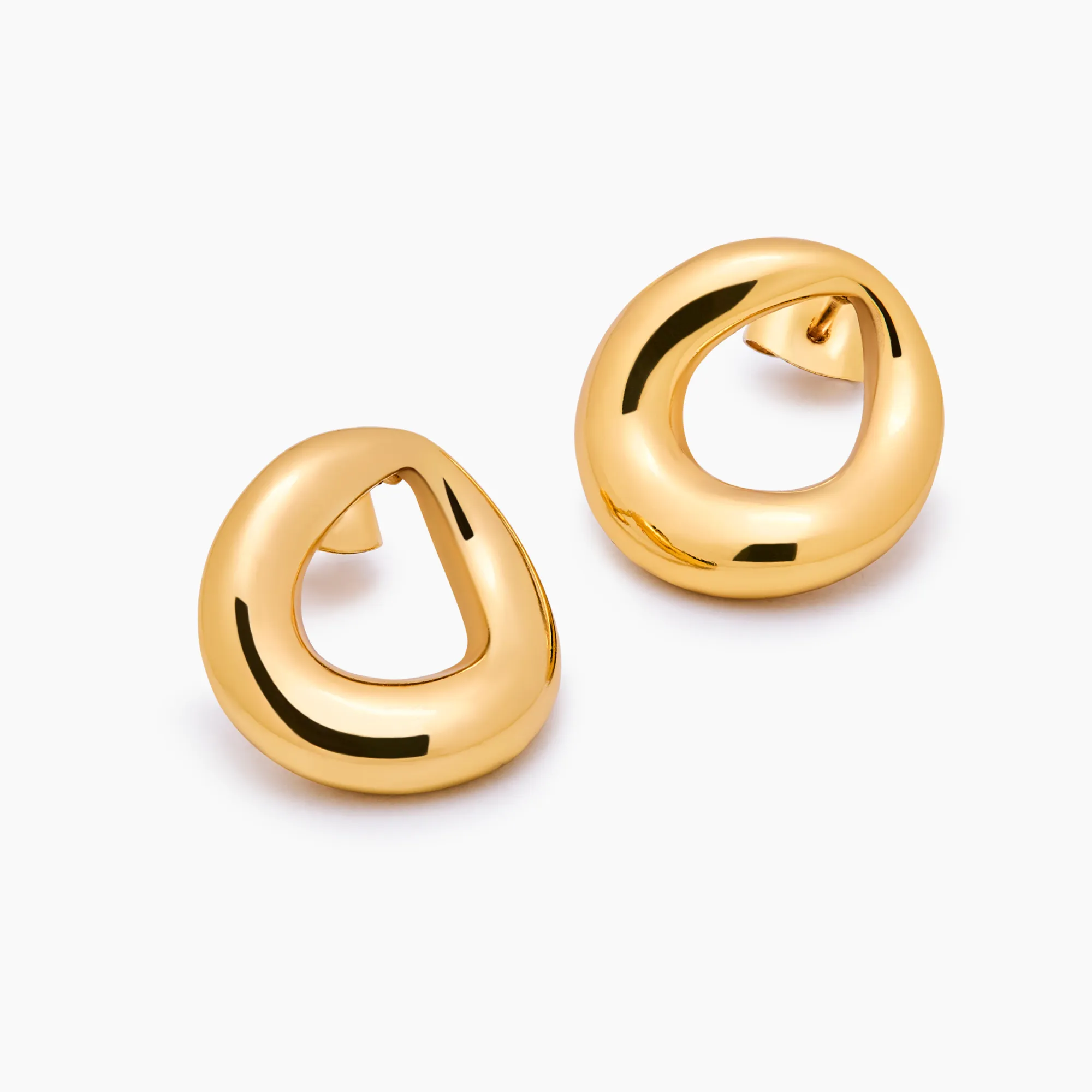 Sculpted Loop Earrings - Image 3