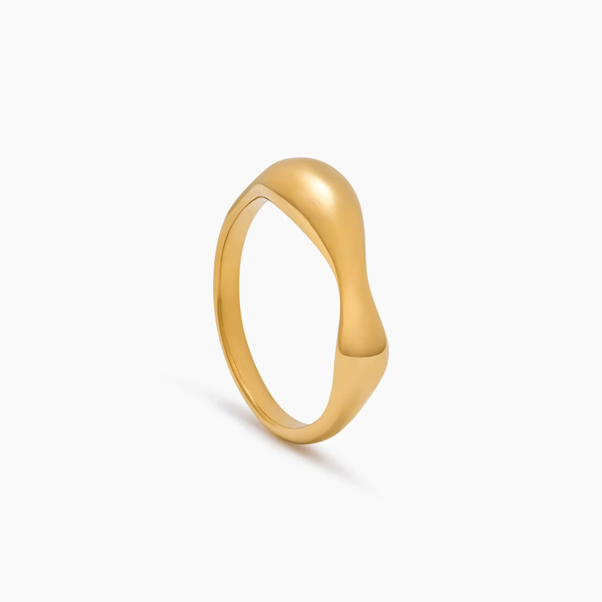 Sculpted Wave Statement Ring - Image 5