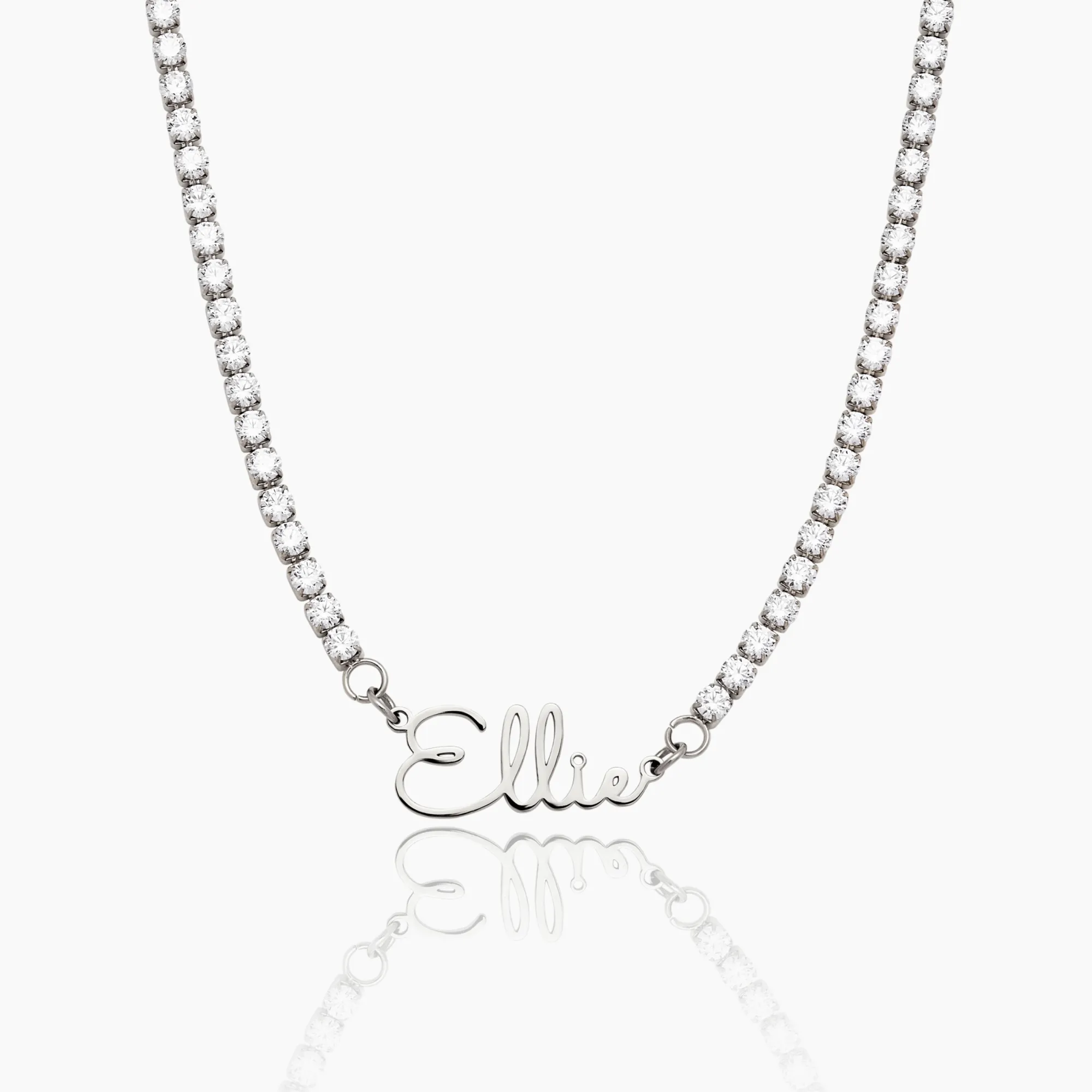 Signature Name Tennis Necklace - Image 7