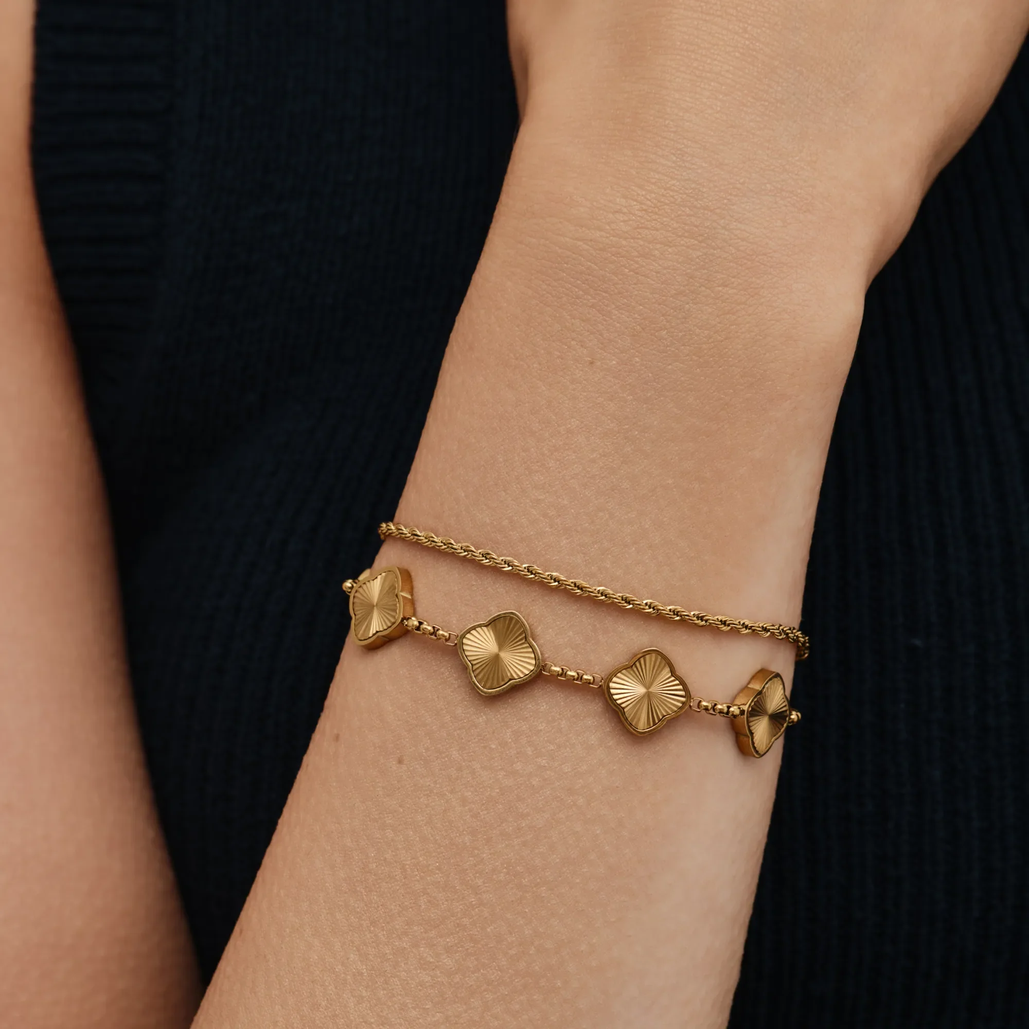 Sunburst Clover Bracelet - Image 2