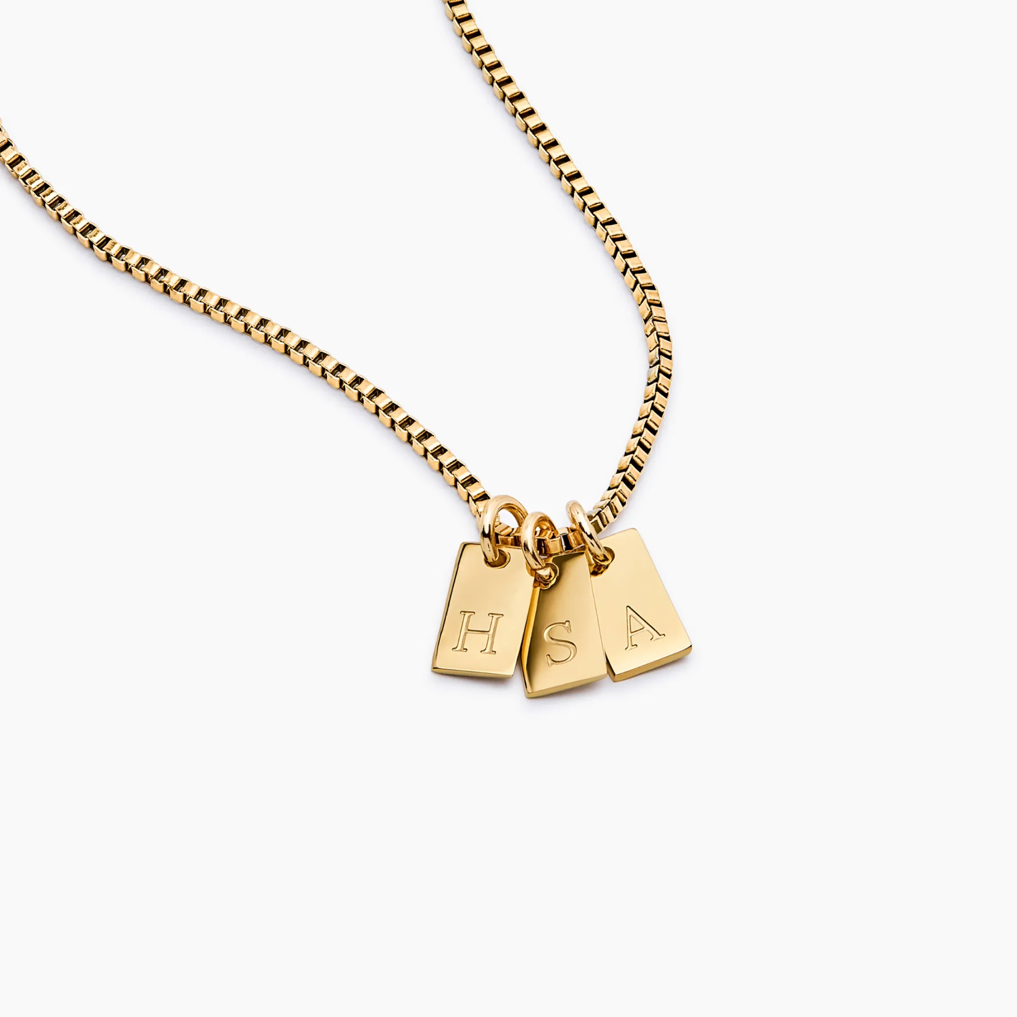 Tag Initial Necklace - Image 4