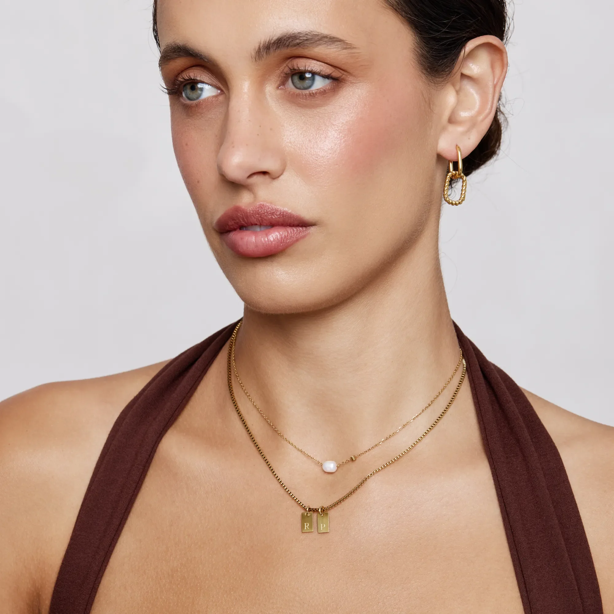 Tag Initial Necklace - Image 8